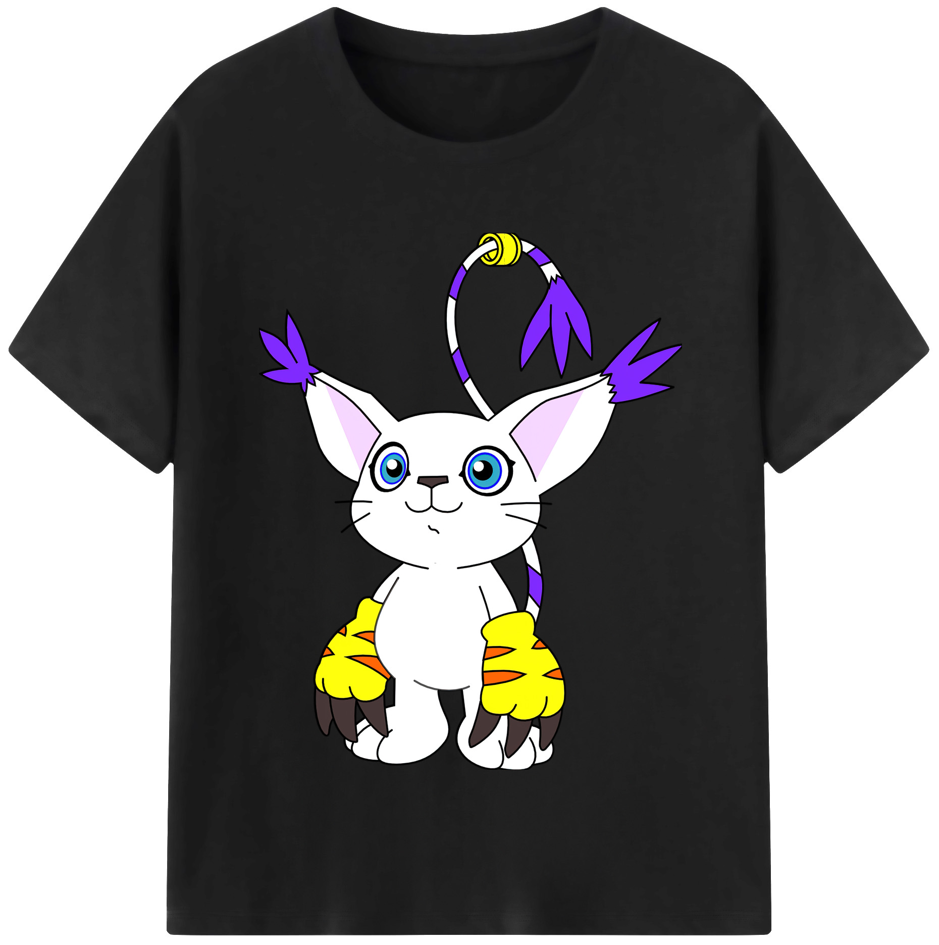 （画像用） Digimon デジタルモンスター/デジモン レディースカジュアルプリントTシャツ（綿100％）