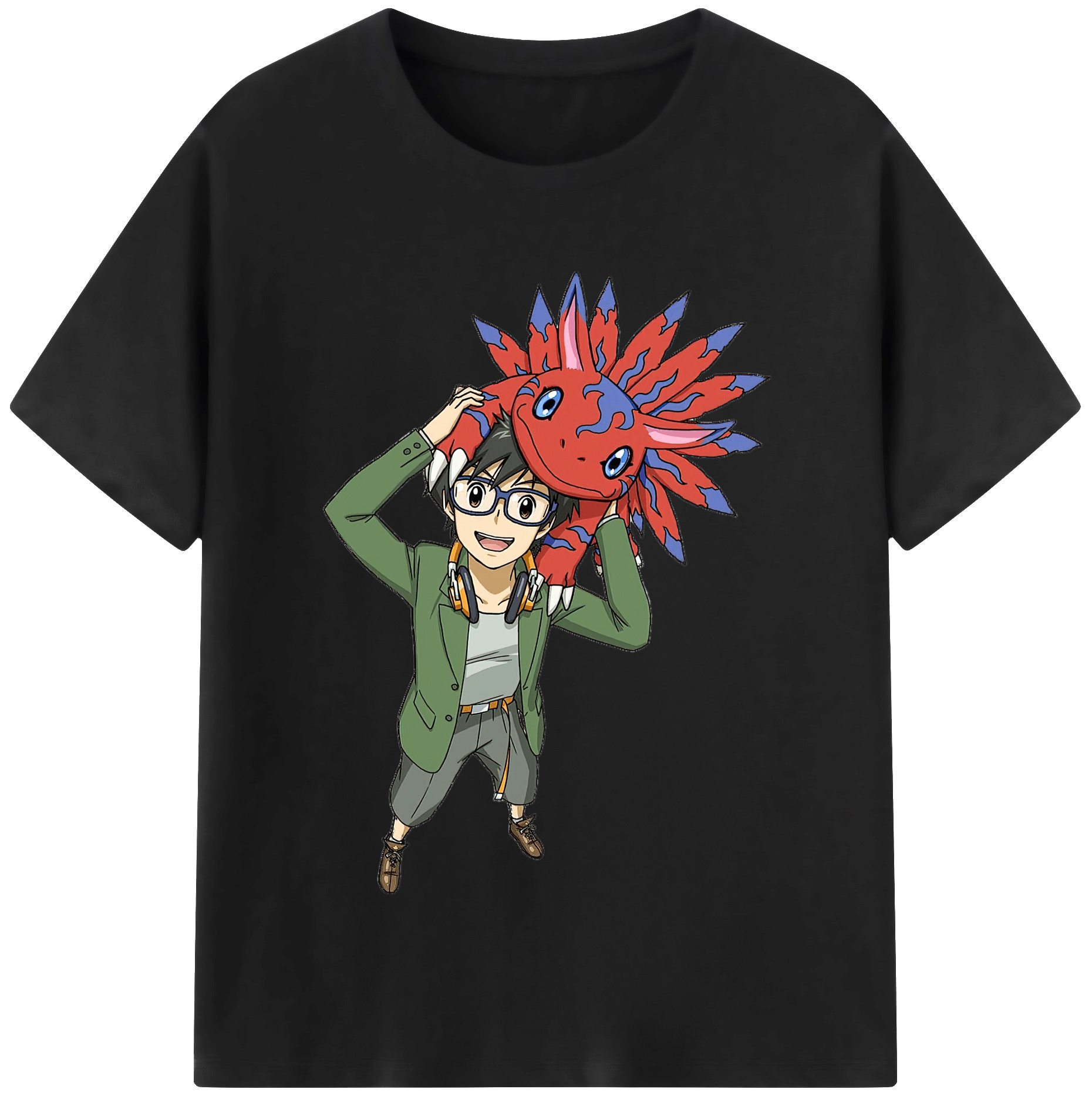 （画像用） Digimon デジタルモンスター/デジモン レディースカジュアルプリントTシャツ（綿100％）