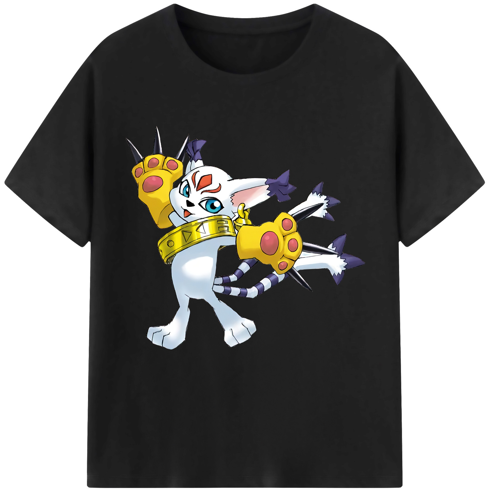 （画像用） Digimon デジタルモンスター/デジモン レディースカジュアルプリントTシャツ（綿100％）