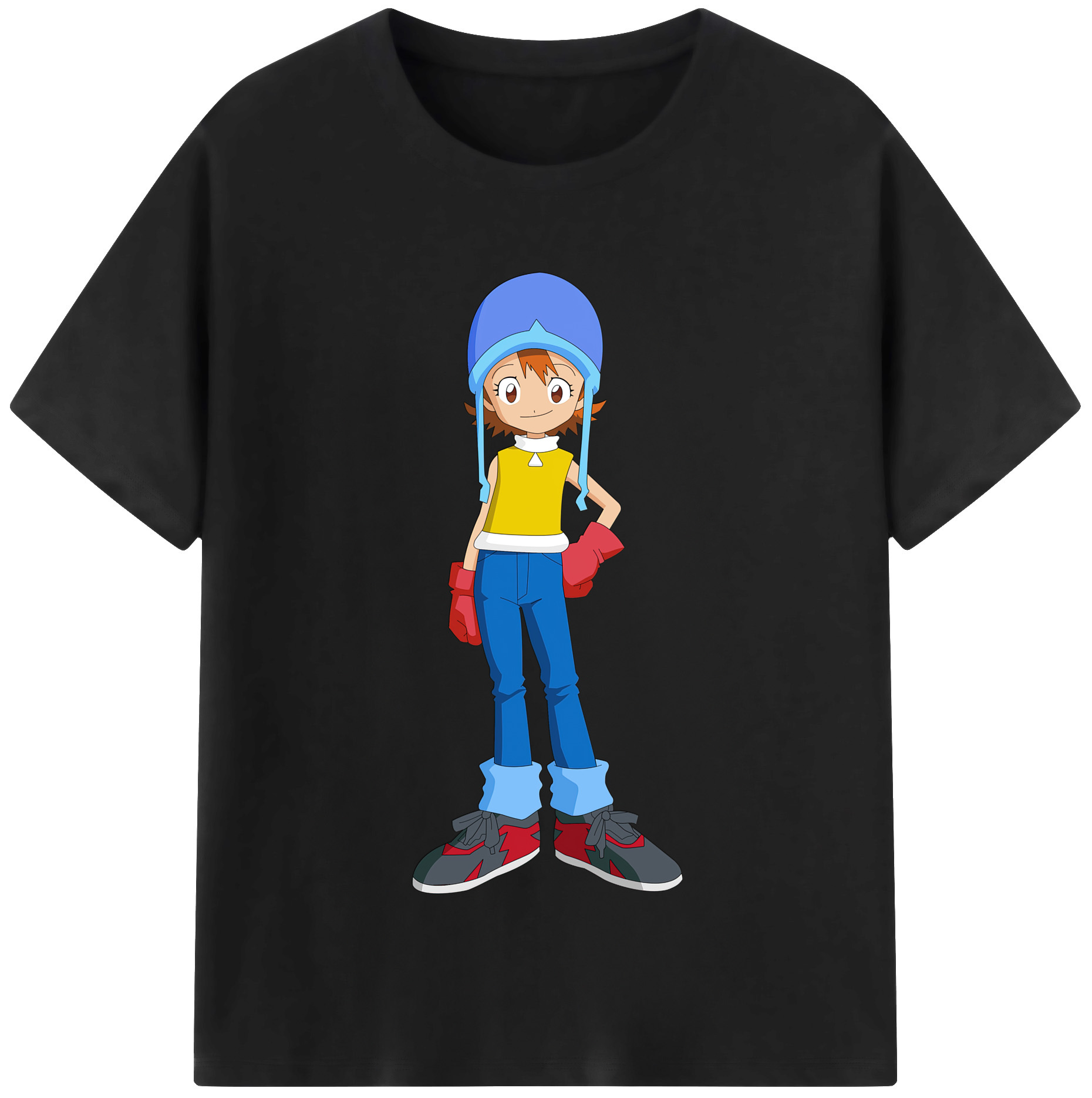 （画像用） Digimon デジタルモンスター/デジモン レディースカジュアルプリントTシャツ（綿100％）