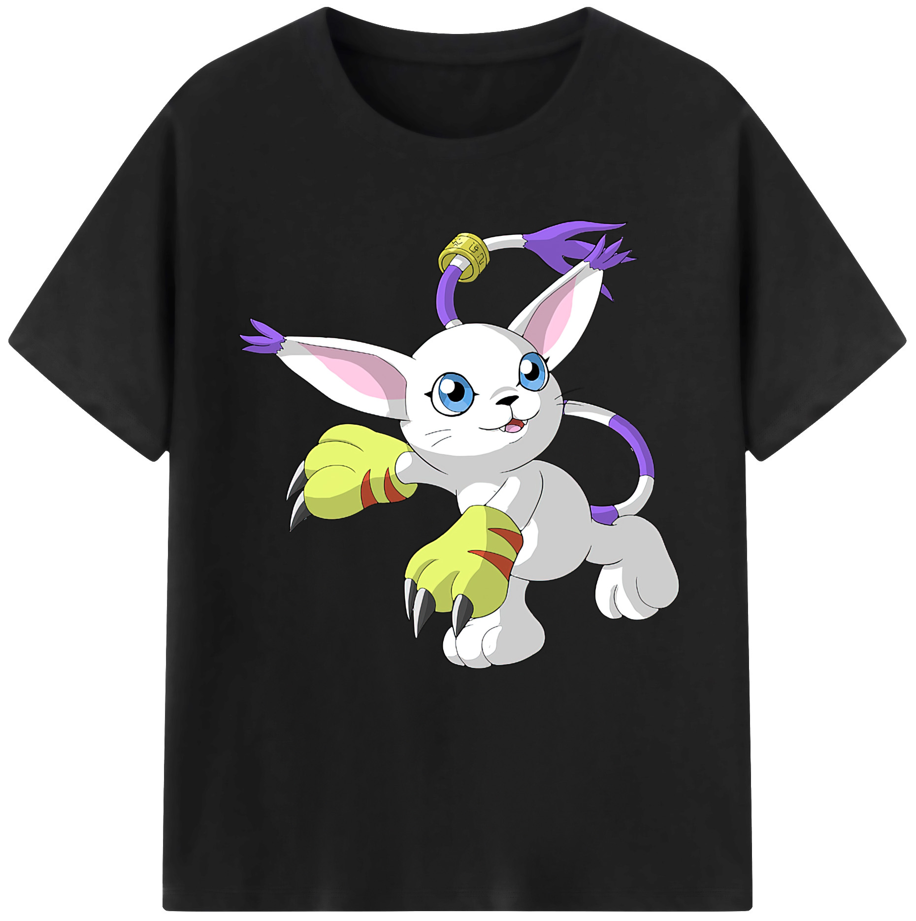 （画像用） Digimon デジタルモンスター/デジモン レディースカジュアルプリントTシャツ（綿100％）