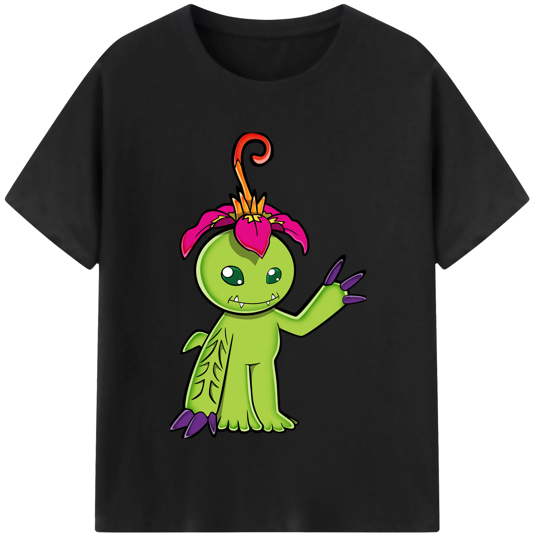 （画像用） Digimon デジタルモンスター/デジモン レディースカジュアルプリントTシャツ（綿100％）