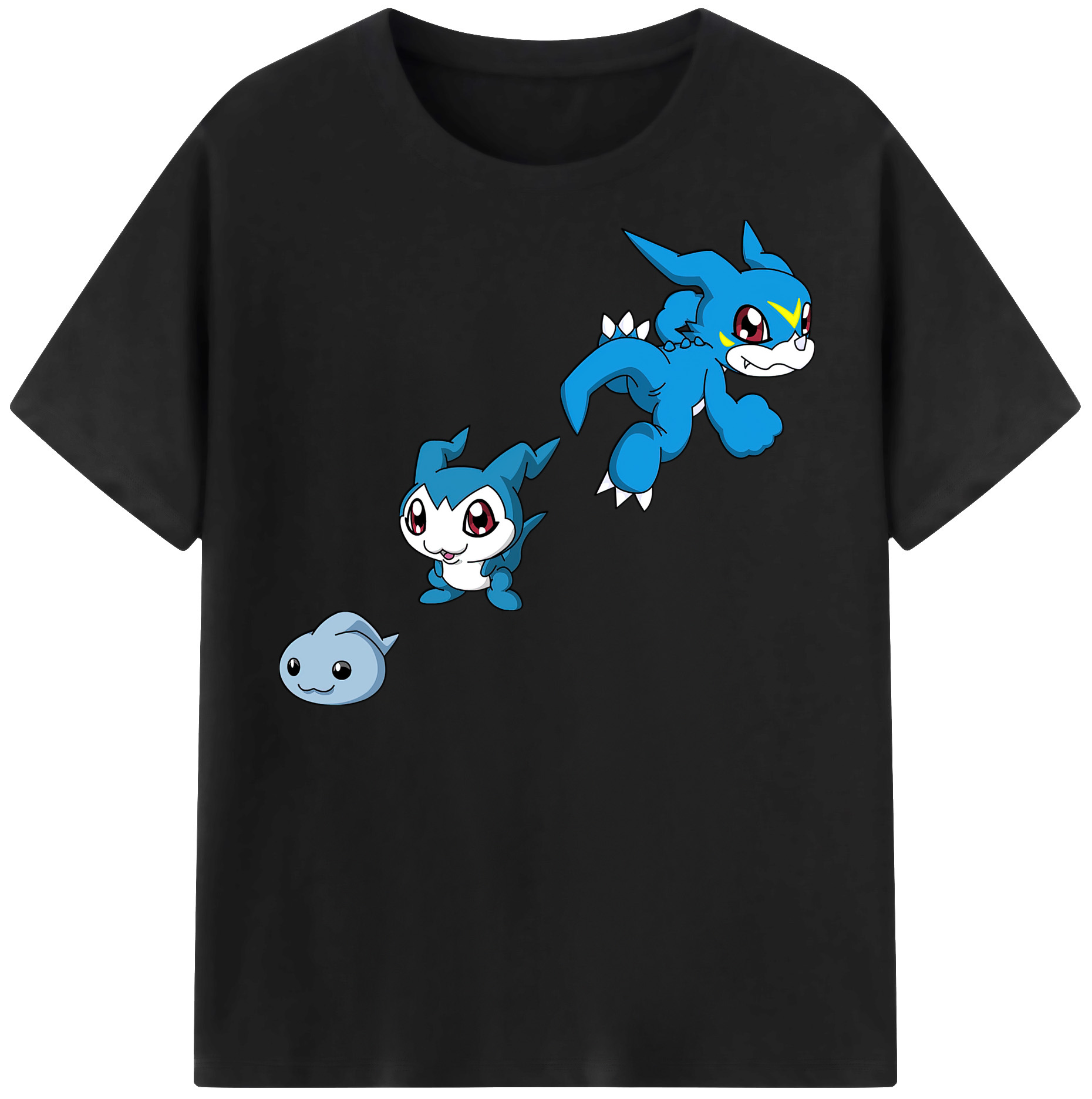 （画像用） Digimon デジタルモンスター/デジモン レディースカジュアルプリントTシャツ（綿100％）