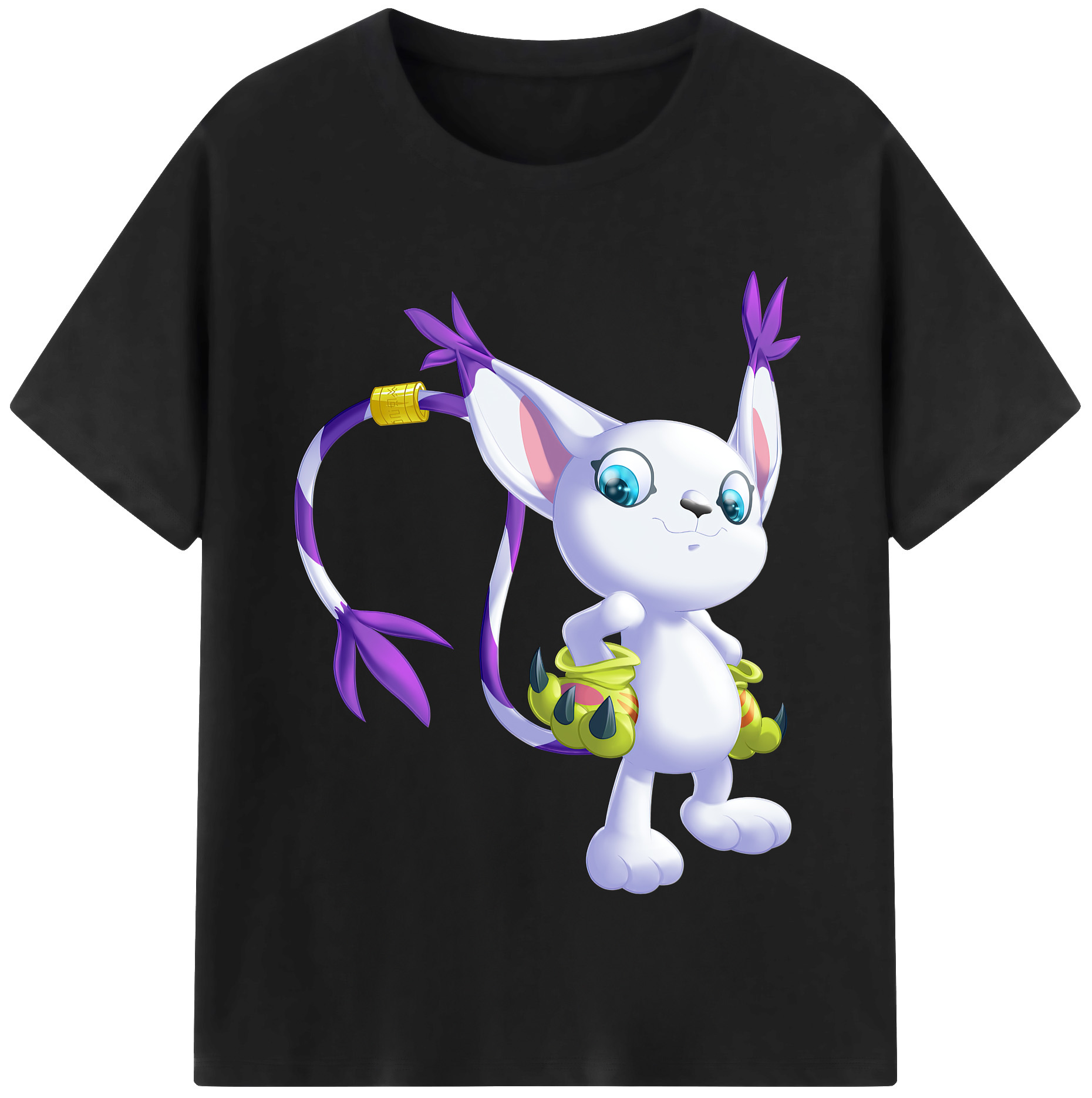 （画像用） Digimon デジタルモンスター/デジモン レディースカジュアルプリントTシャツ（綿100％）