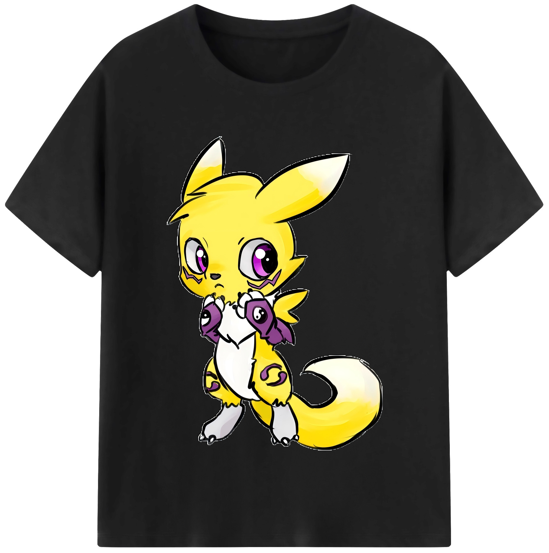 （画像用） Digimon デジタルモンスター/デジモン レディースカジュアルプリントTシャツ（綿100％）