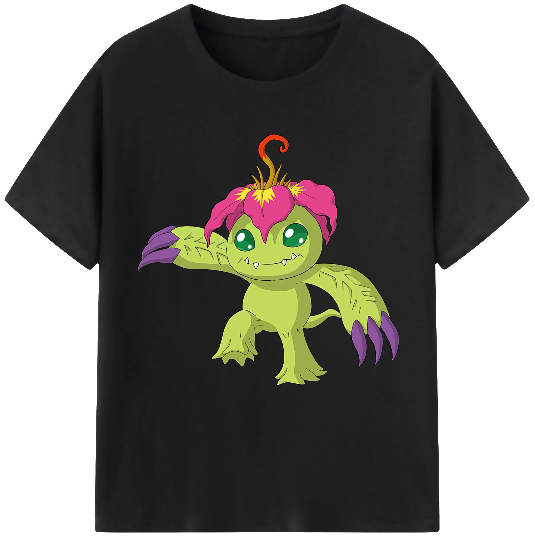（画像用） Digimon デジタルモンスター/デジモン レディースカジュアルプリントTシャツ（綿100％）