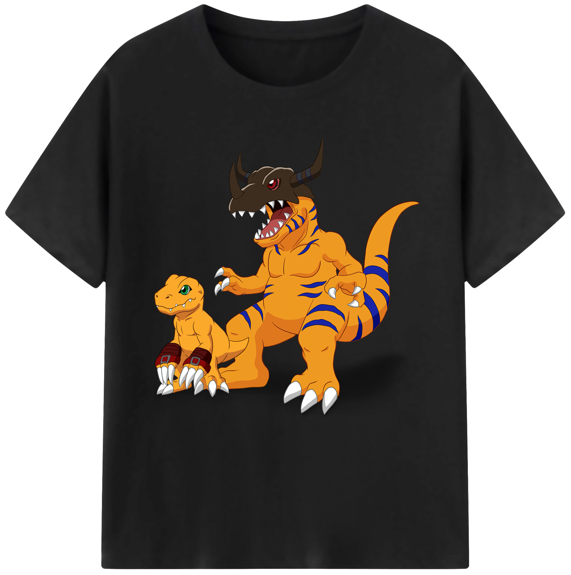 （画像用） Digimon デジタルモンスター/デジモン レディースカジュアルプリントTシャツ（綿100％）