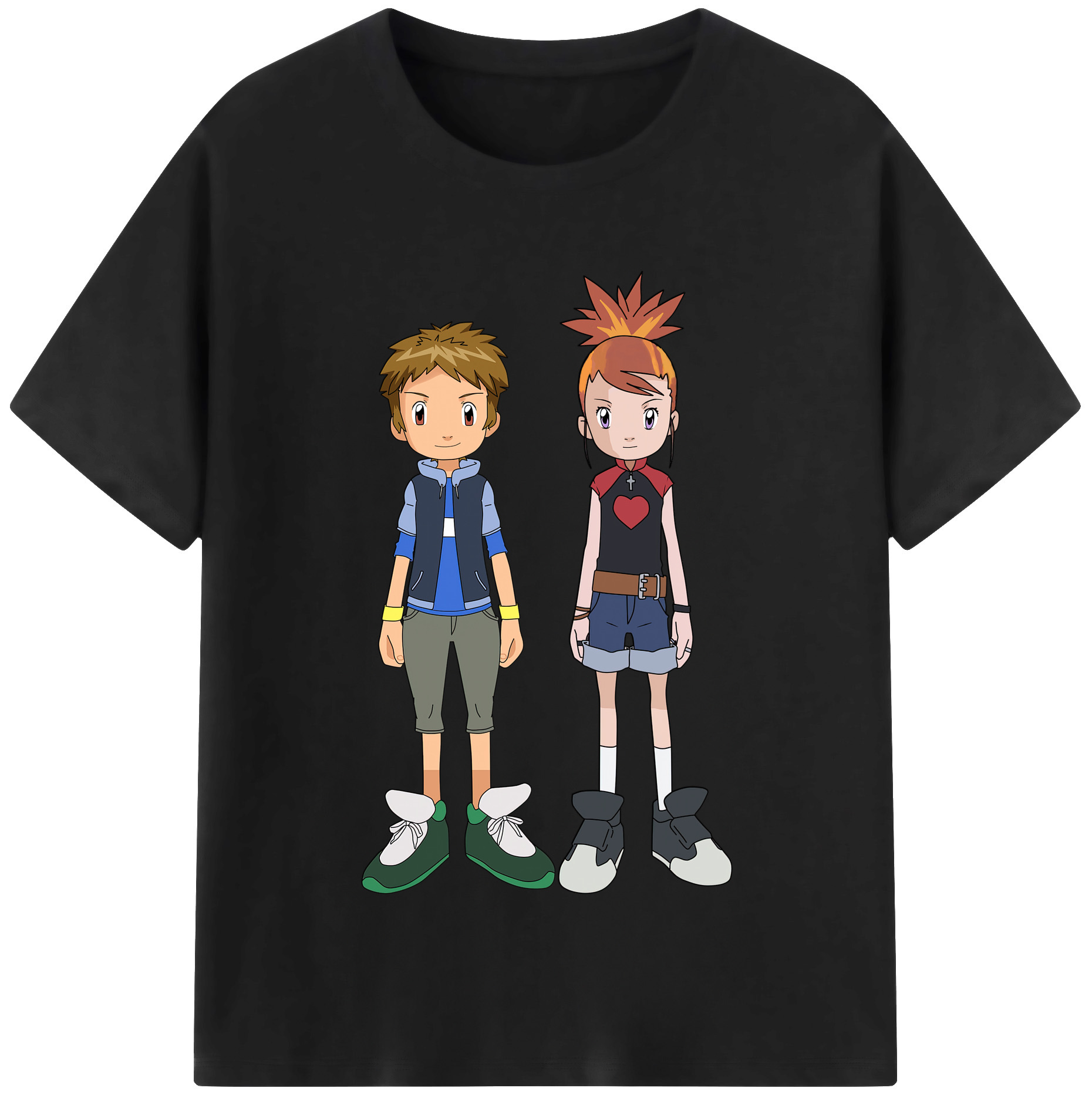 （画像用） Digimon デジタルモンスター/デジモン レディースカジュアルプリントTシャツ（綿100％）