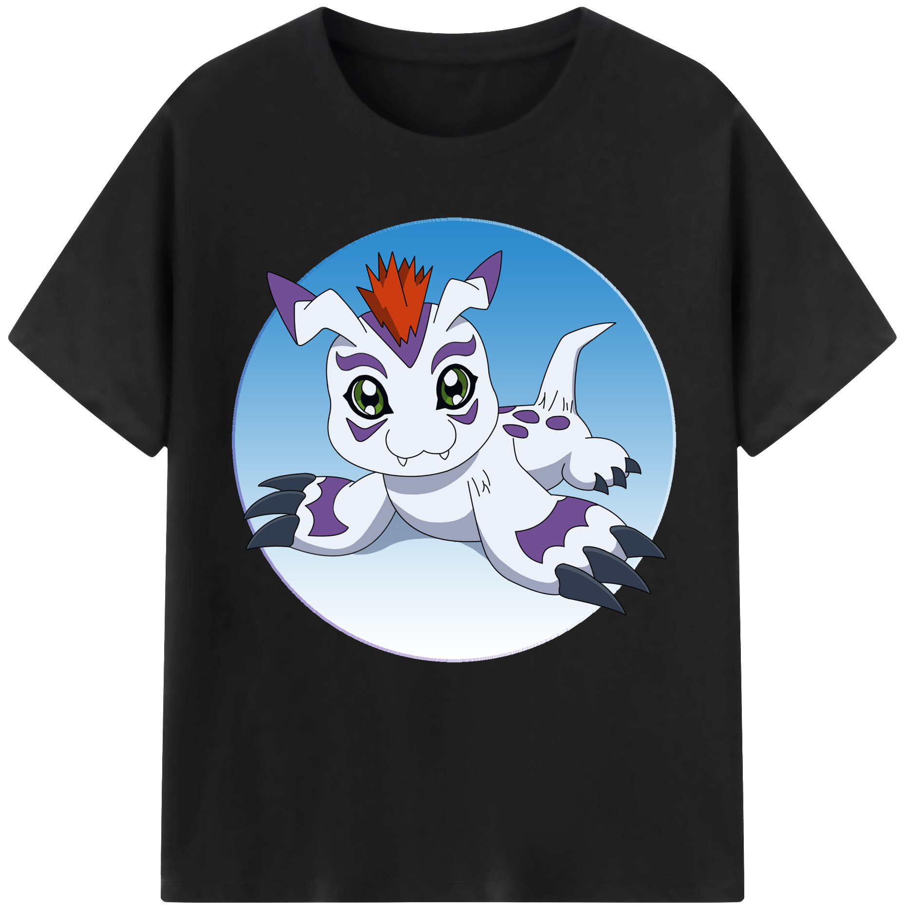 （画像用） Digimon デジタルモンスター/デジモン レディースカジュアルプリントTシャツ（綿100％）