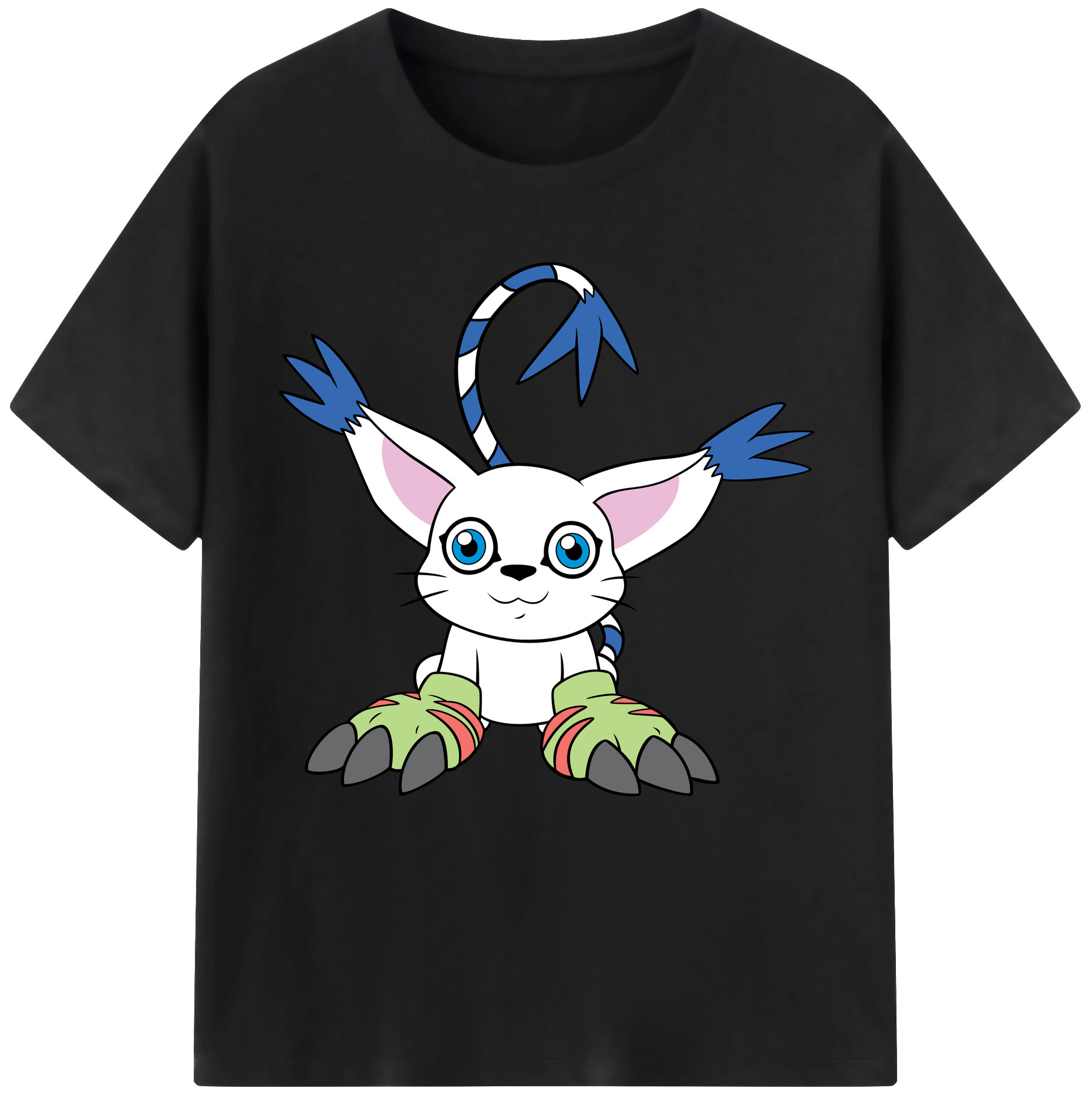 （画像用） Digimon デジタルモンスター/デジモン レディースカジュアルプリントTシャツ（綿100％）