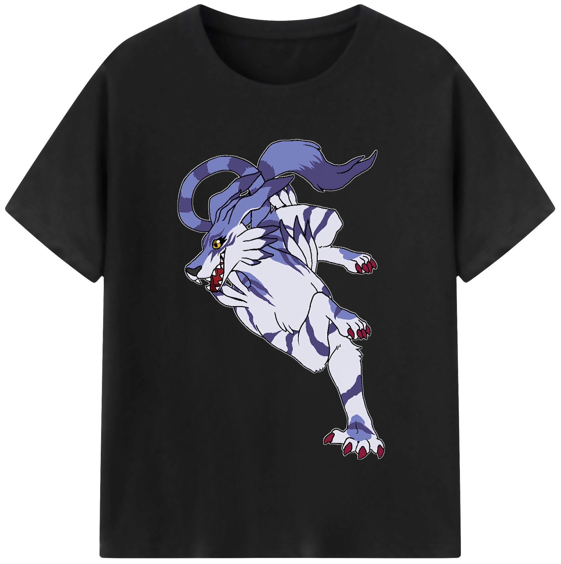（画像用） Digimon デジタルモンスター/デジモン レディースカジュアルプリントTシャツ（綿100％）