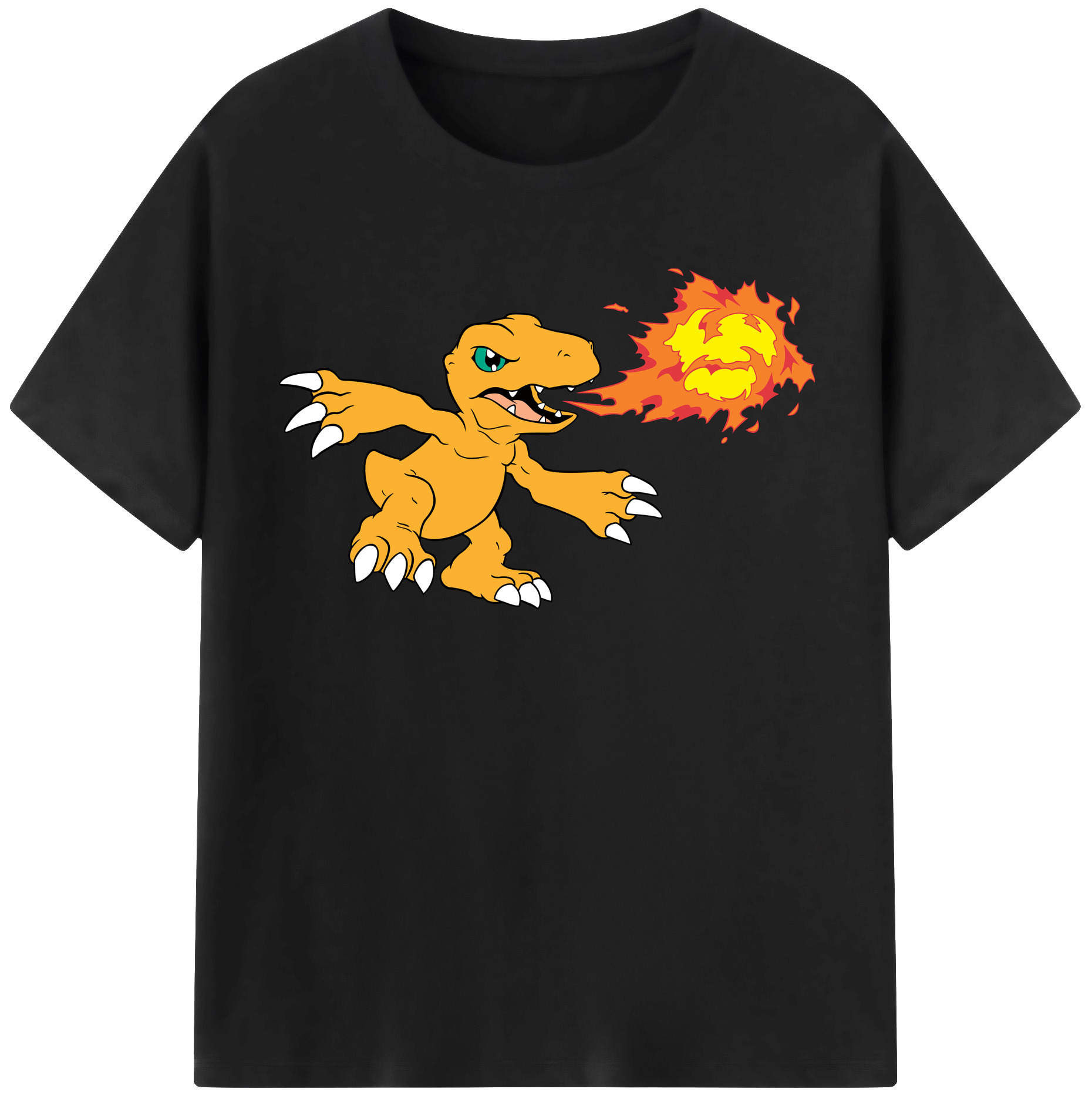 （画像用） Digimon デジタルモンスター/デジモン レディースカジュアルプリントTシャツ（綿100％）