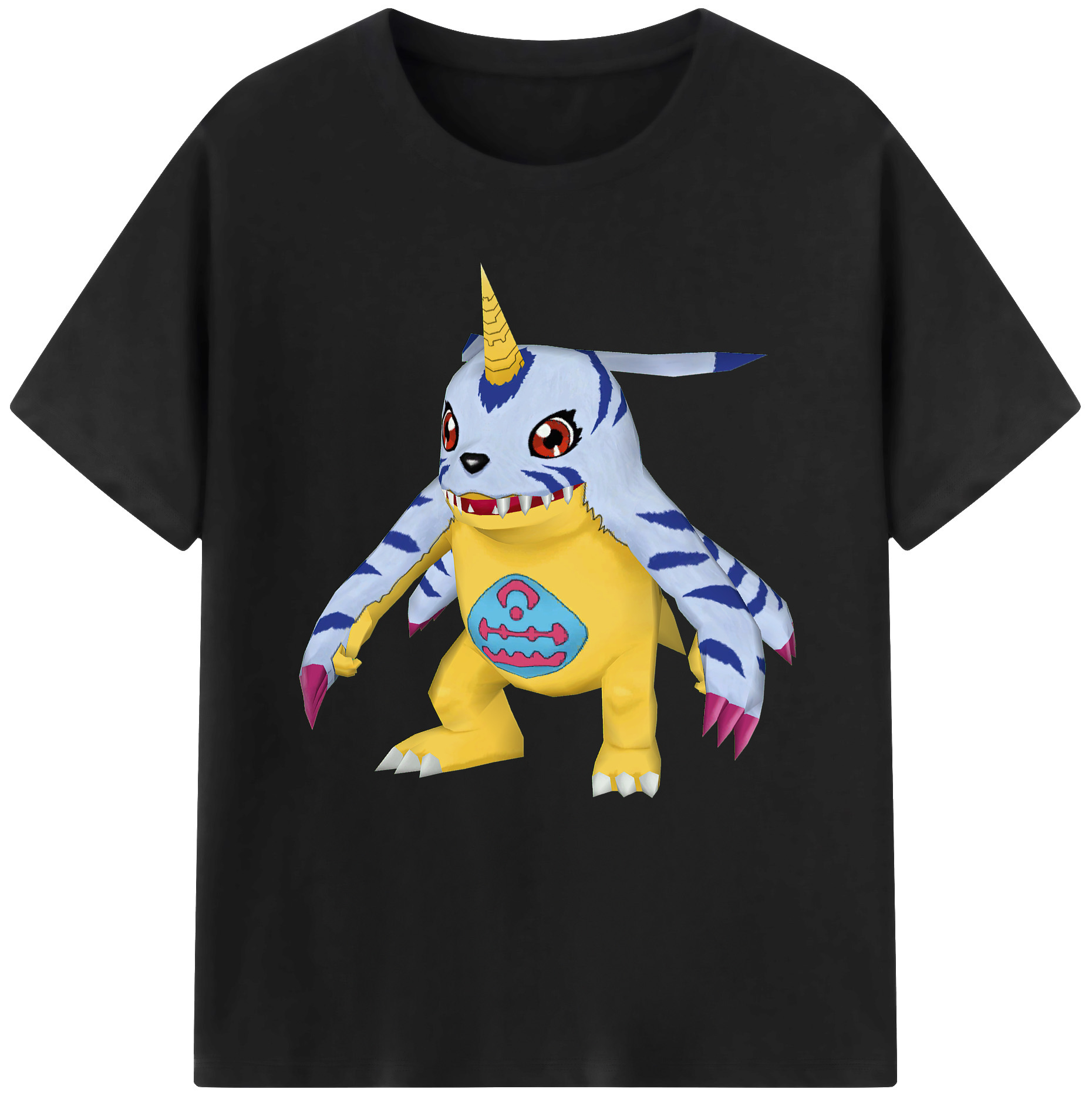 （画像用） Digimon デジタルモンスター/デジモン レディースカジュアルプリントTシャツ（綿100％）