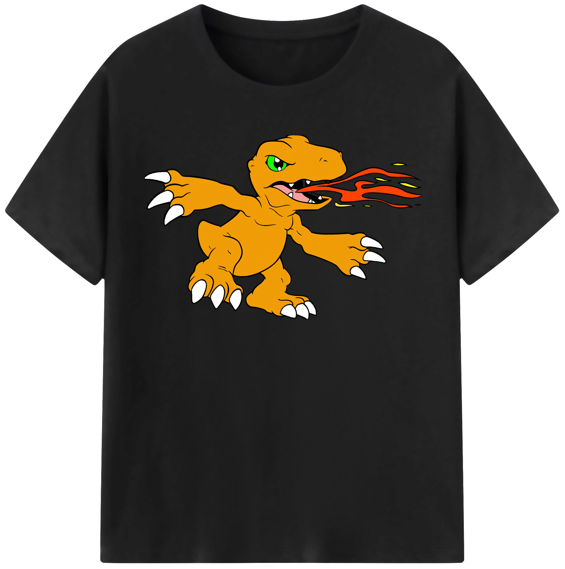 （画像用） Digimon デジタルモンスター/デジモン レディースカジュアルプリントTシャツ（綿100％）