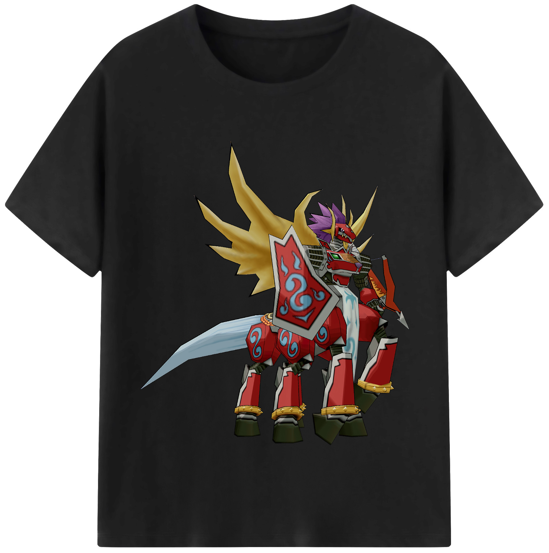 （画像用） Digimon デジタルモンスター/デジモン レディースカジュアルプリントTシャツ（綿100％）