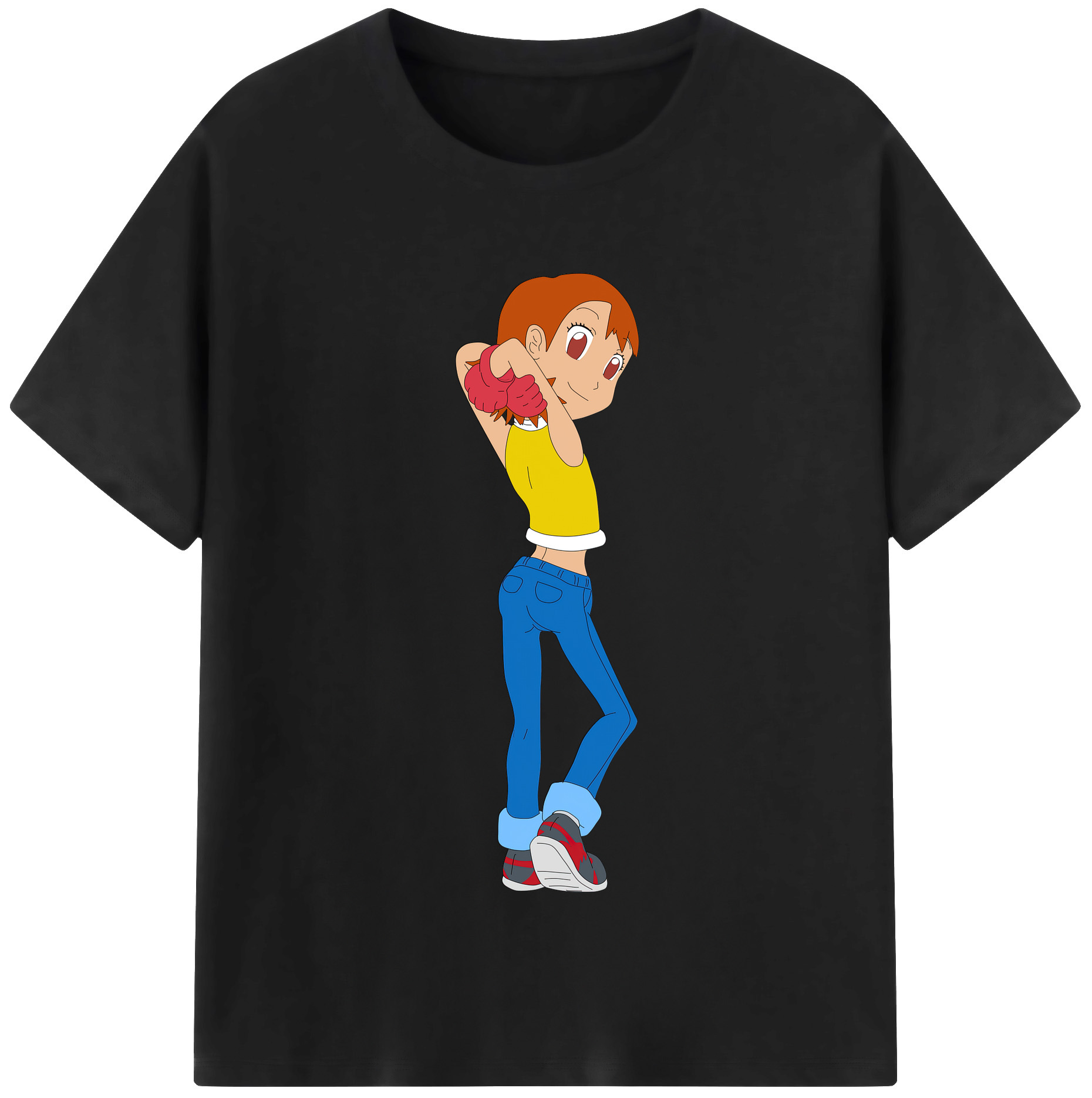 （画像用） Digimon デジタルモンスター/デジモン レディースカジュアルプリントTシャツ（綿100％）