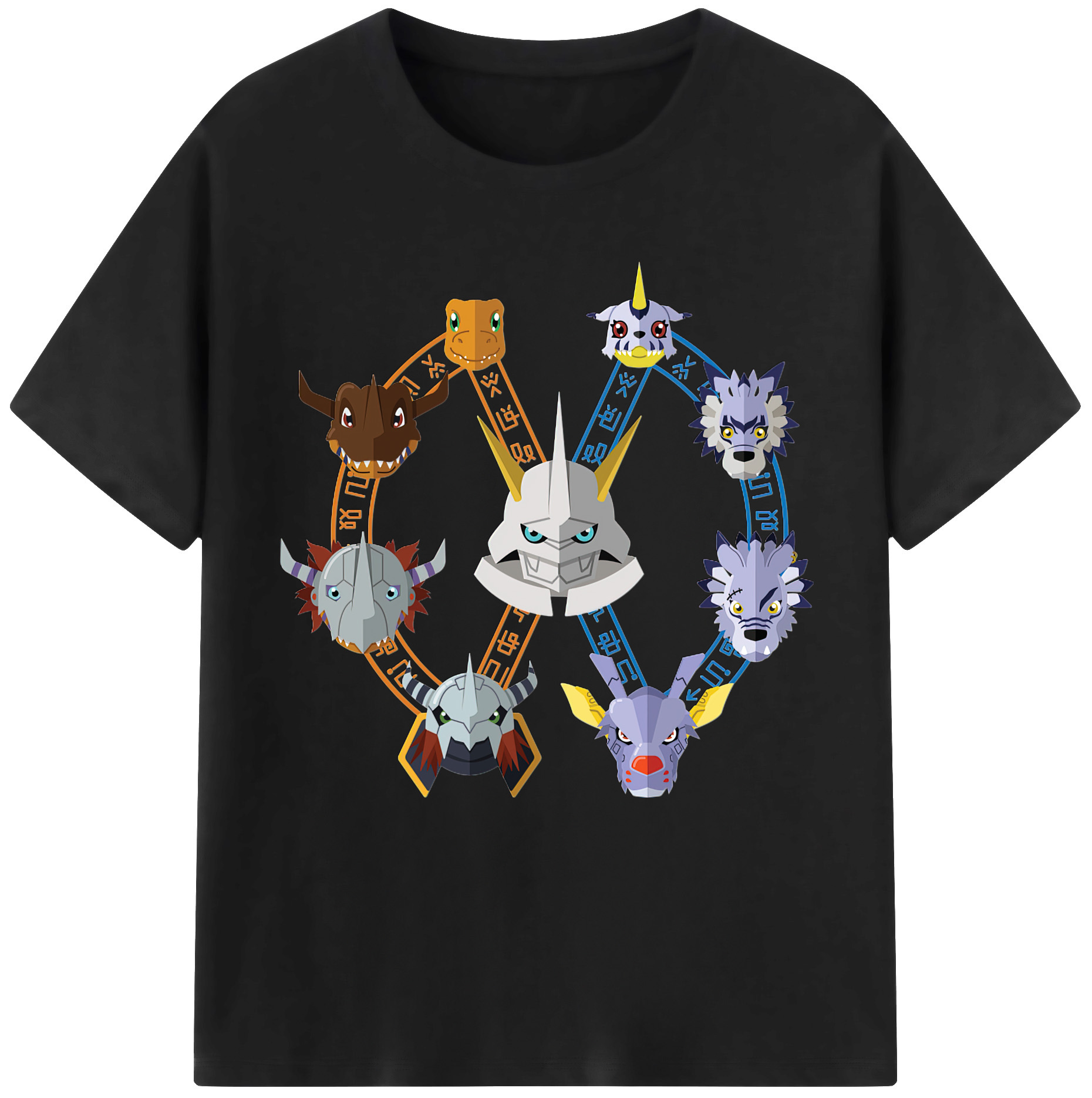 （画像用） Digimon デジタルモンスター/デジモン レディースカジュアルプリントTシャツ（綿100％）