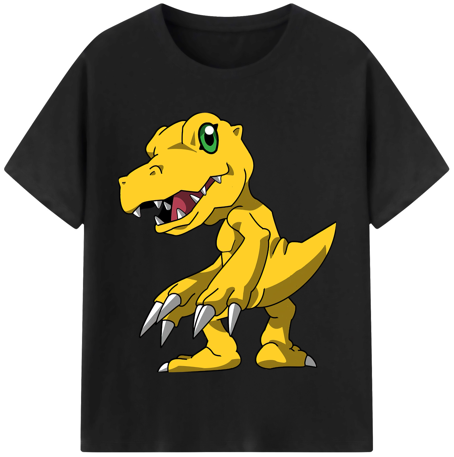 （画像用） Digimon デジタルモンスター/デジモン レディースカジュアルプリントTシャツ（綿100％）
