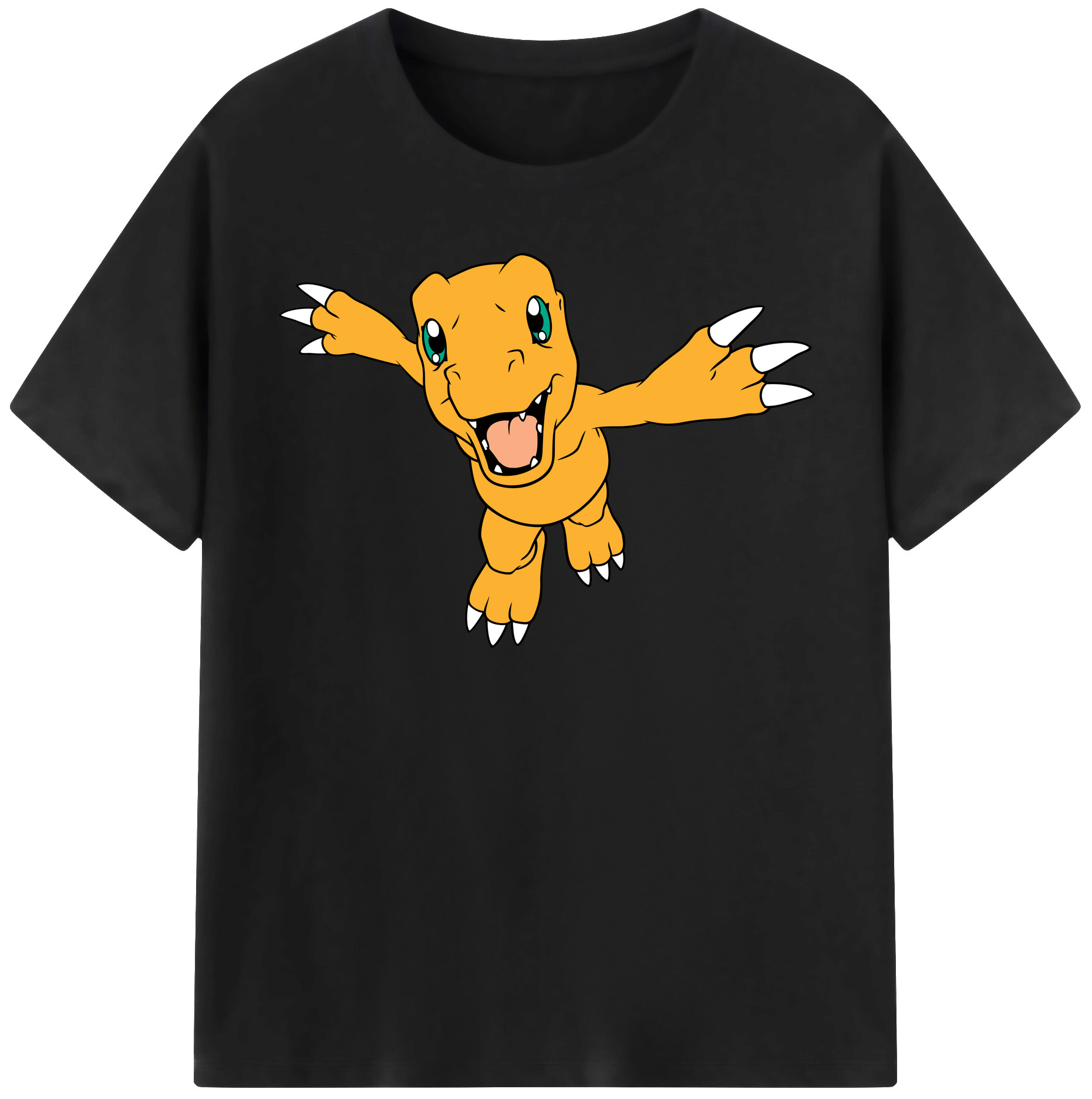 （画像用） Digimon デジタルモンスター/デジモン レディースカジュアルプリントTシャツ（綿100％）