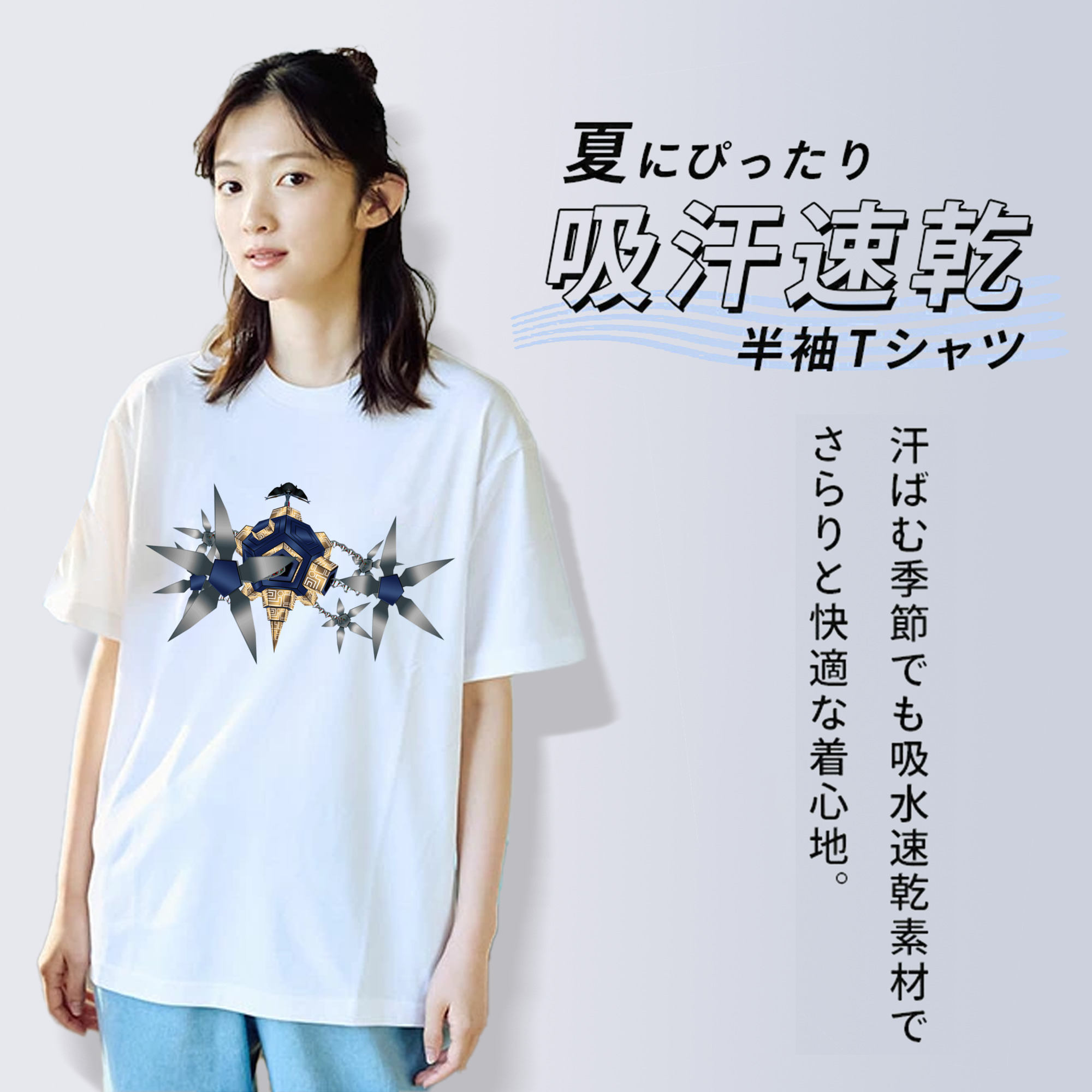 Digimon デジタルモンスター/デジモン レディースカジュアルプリントTシャツ（綿100％）
