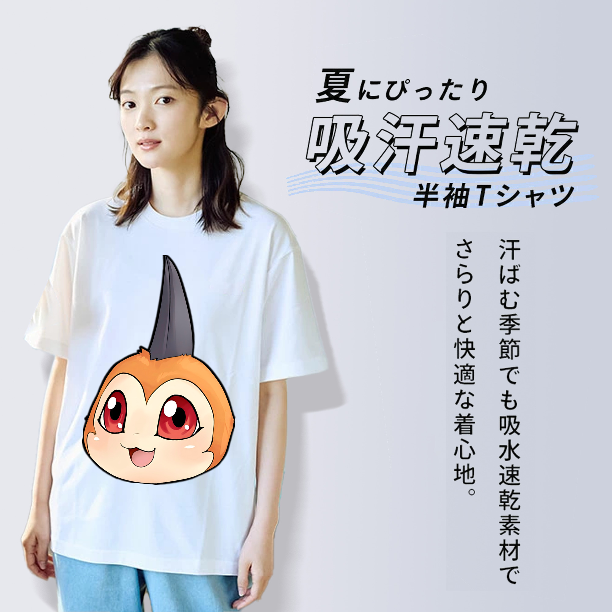 Digimon デジタルモンスター/デジモン レディースカジュアルプリントTシャツ（綿100％）
