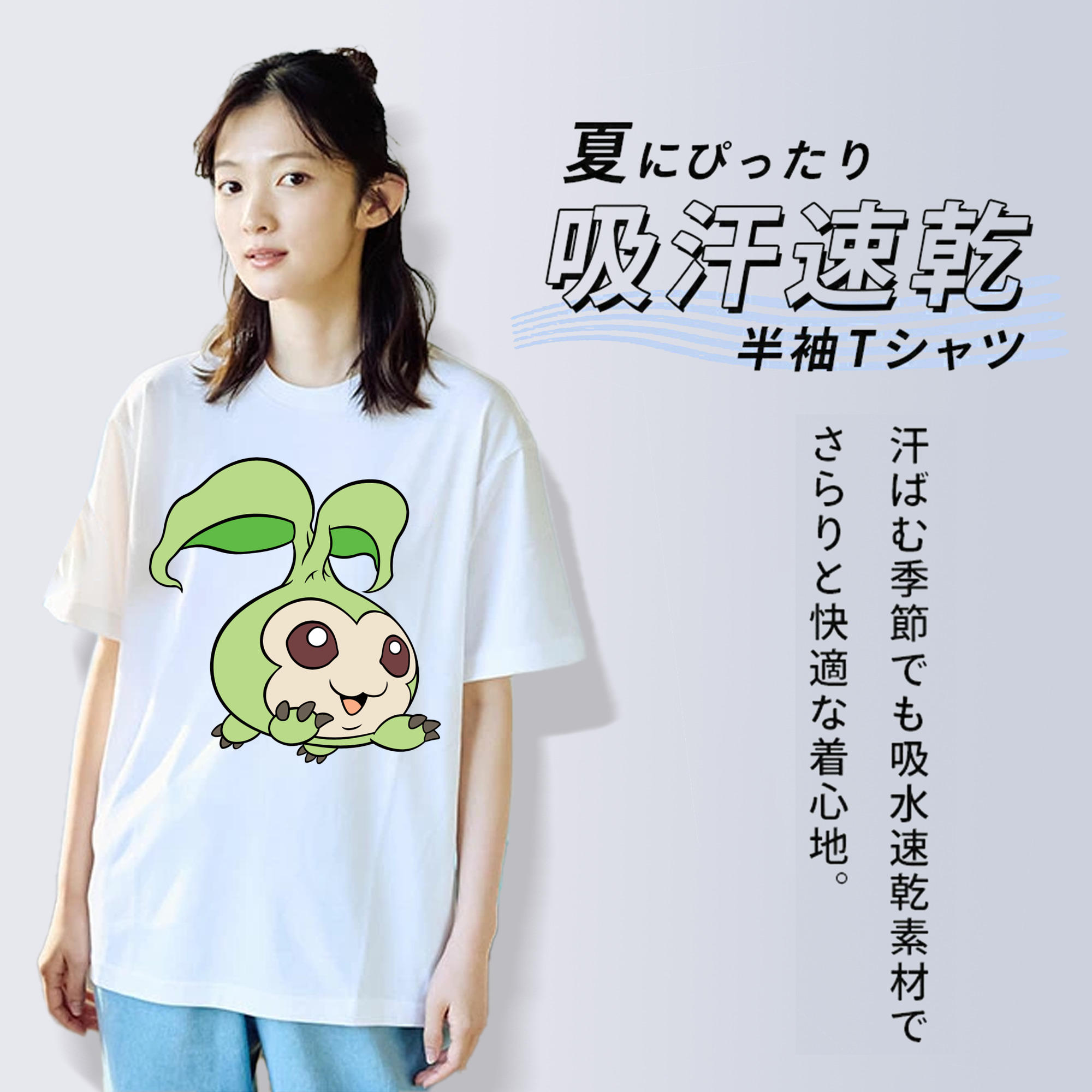 Digimon デジタルモンスター/デジモン レディースカジュアルプリントTシャツ（綿100％）