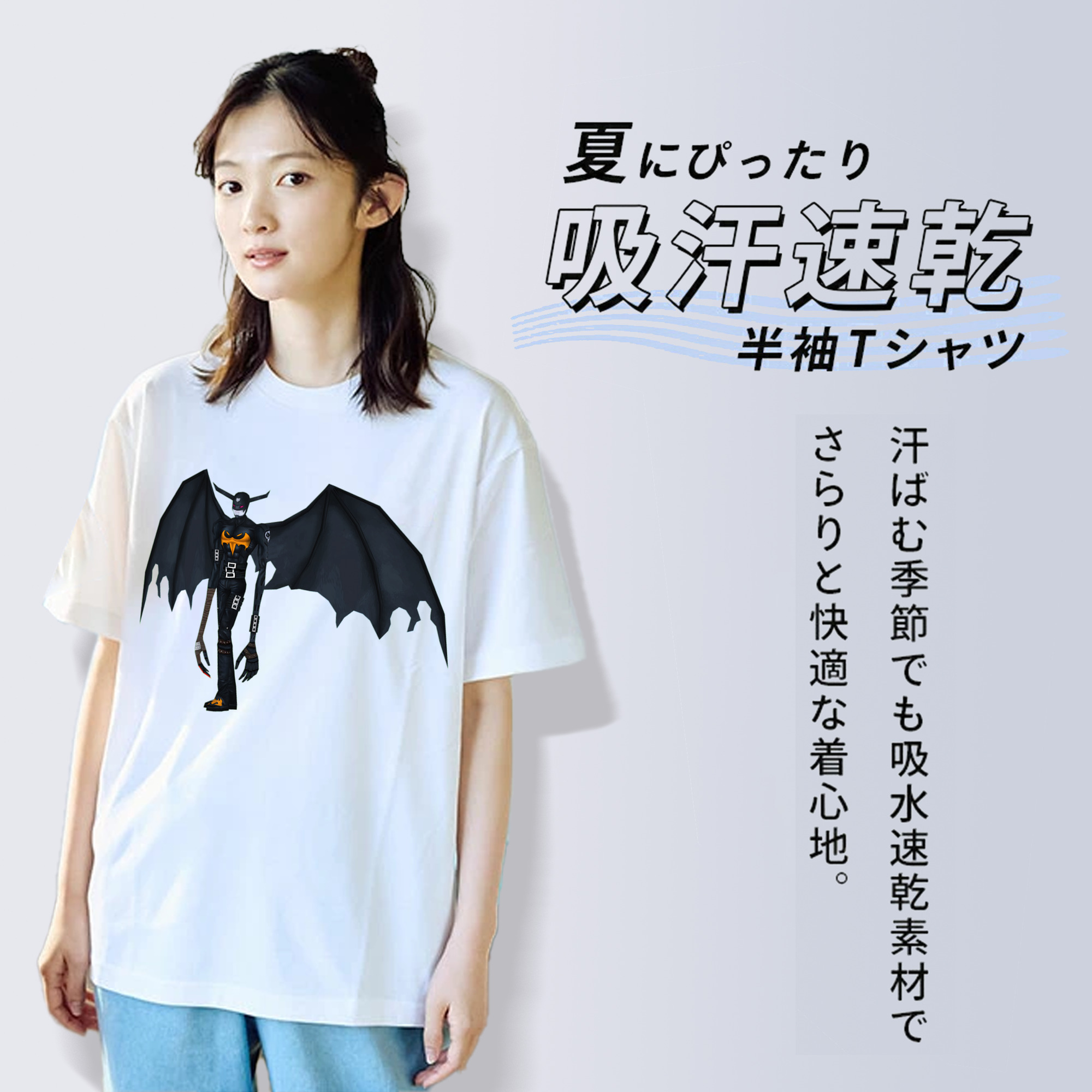 Digimon デジタルモンスター/デジモン レディースカジュアルプリントTシャツ（綿100％）