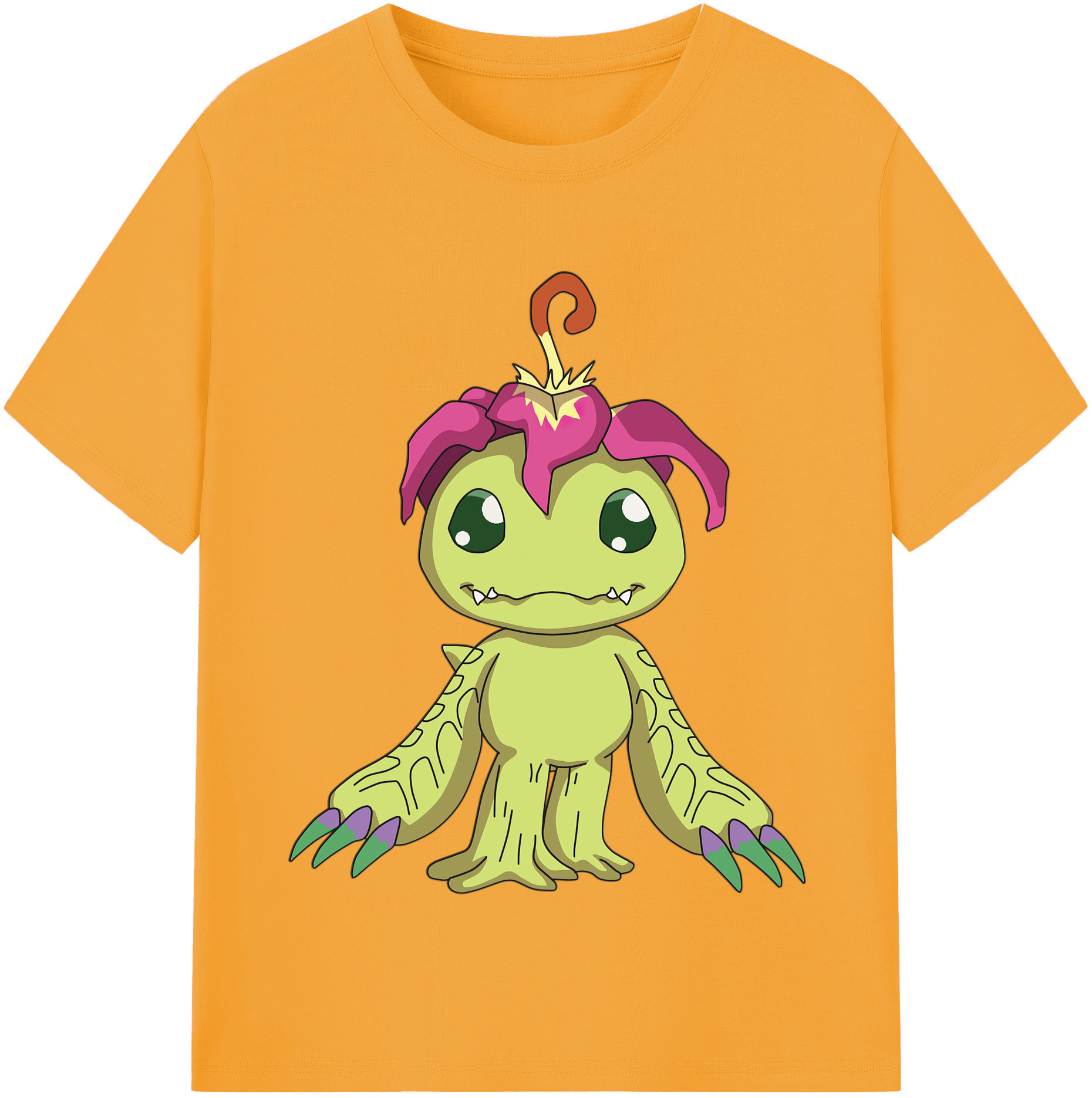 （画像用） Digimon デジタルモンスター/デジモン レディースカジュアルプリントTシャツ（綿100％）