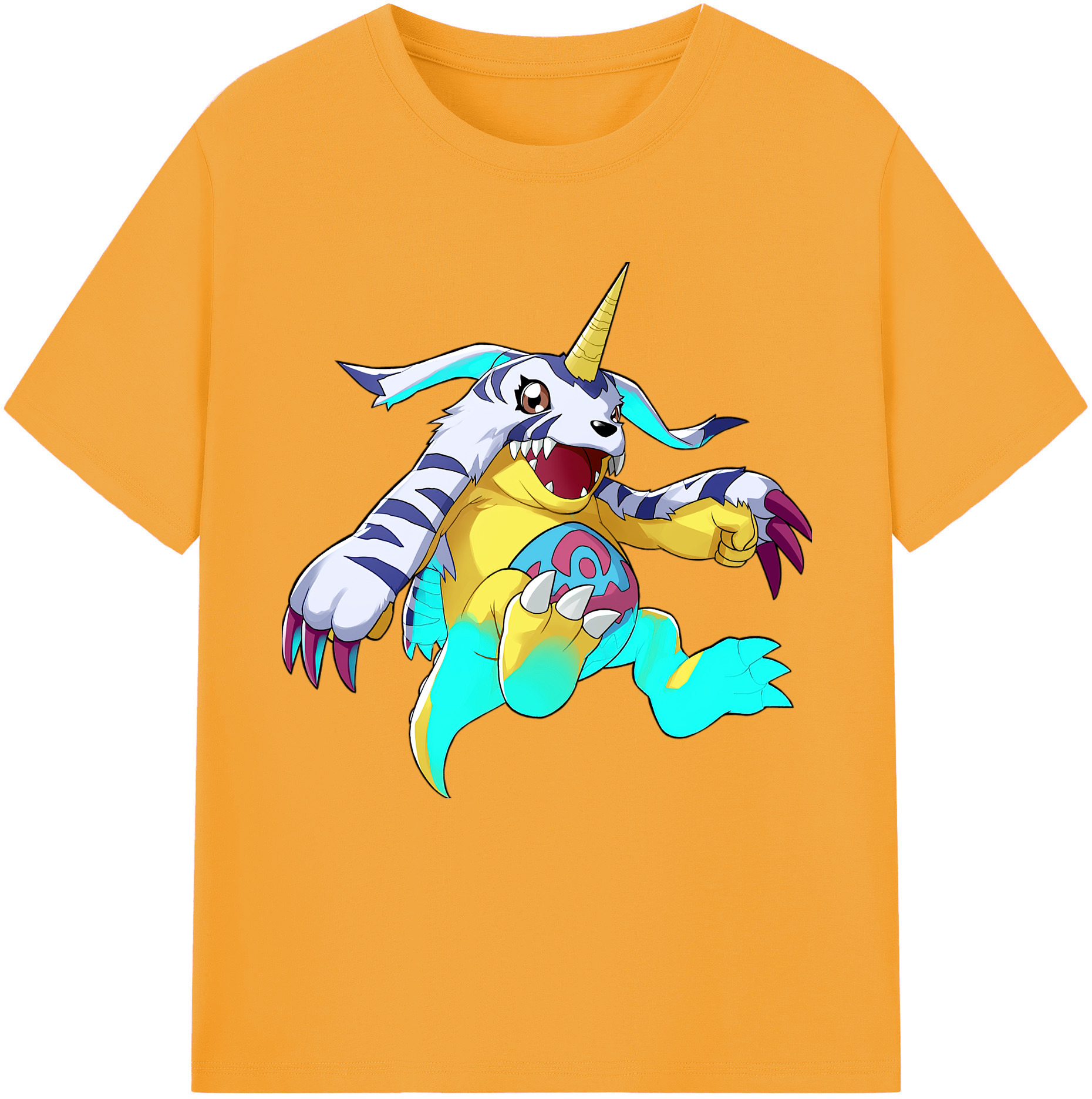 （画像用） Digimon デジタルモンスター/デジモン レディースカジュアルプリントTシャツ（綿100％）