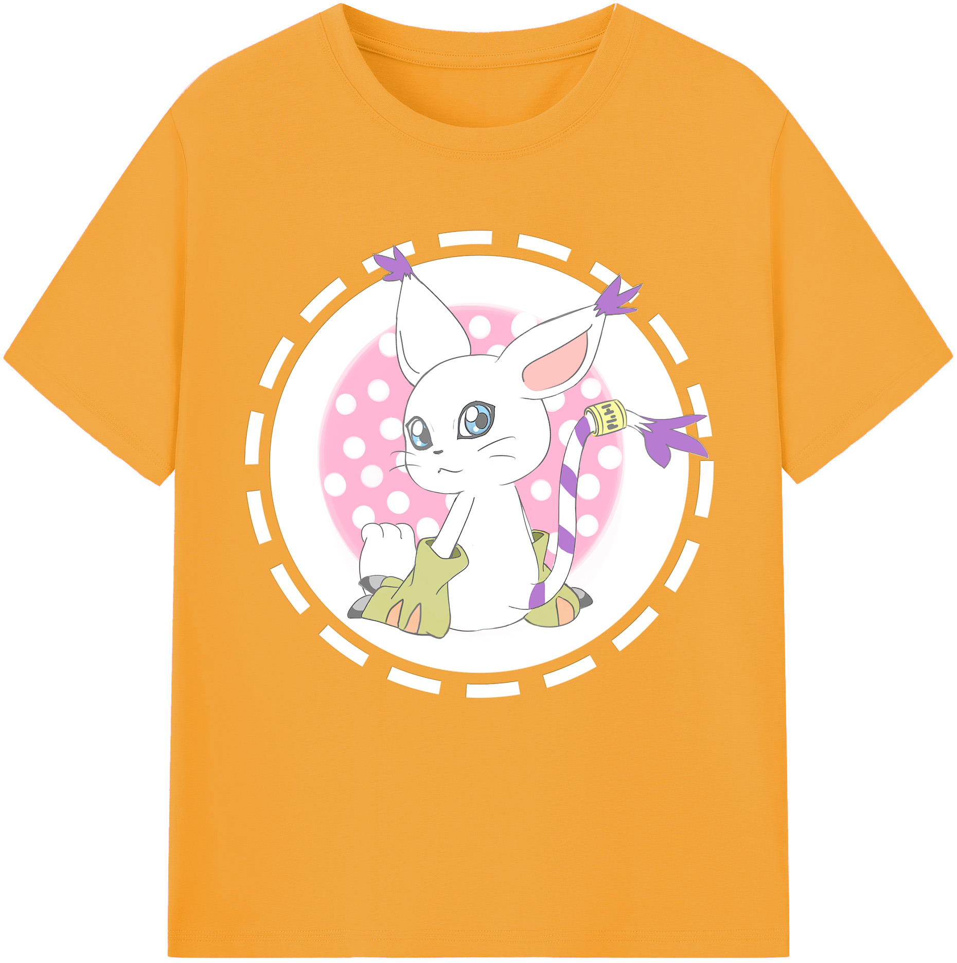 （画像用） Digimon デジタルモンスター/デジモン レディースカジュアルプリントTシャツ（綿100％）