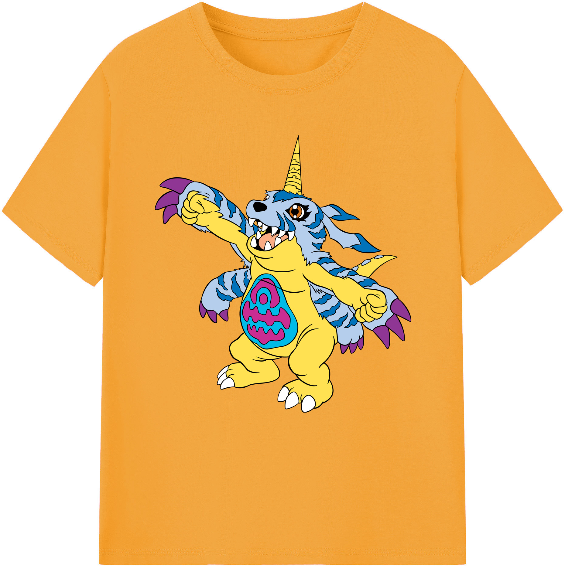 （画像用） Digimon デジタルモンスター/デジモン レディースカジュアルプリントTシャツ（綿100％）