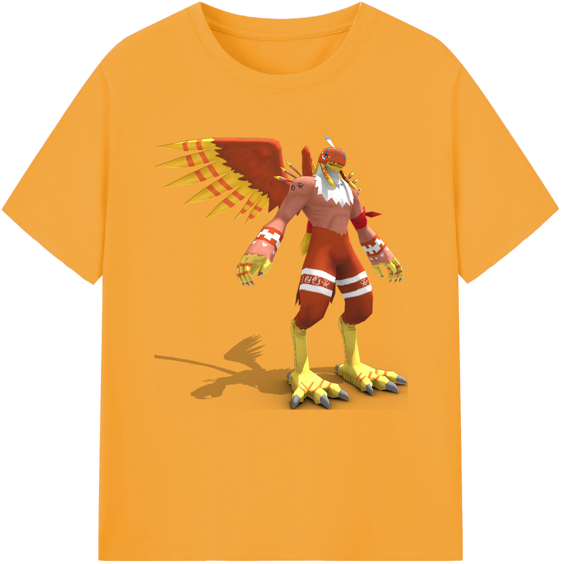 （画像用） Digimon デジタルモンスター/デジモン レディースカジュアルプリントTシャツ（綿100％）