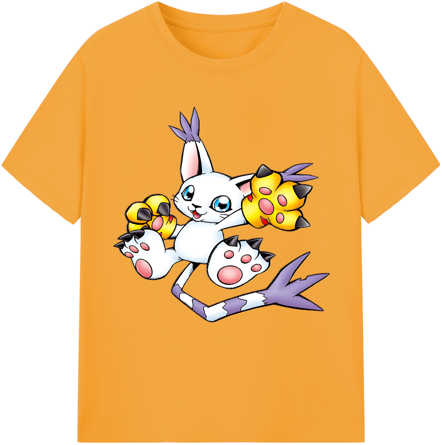 （画像用） Digimon デジタルモンスター/デジモン レディースカジュアルプリントTシャツ（綿100％）