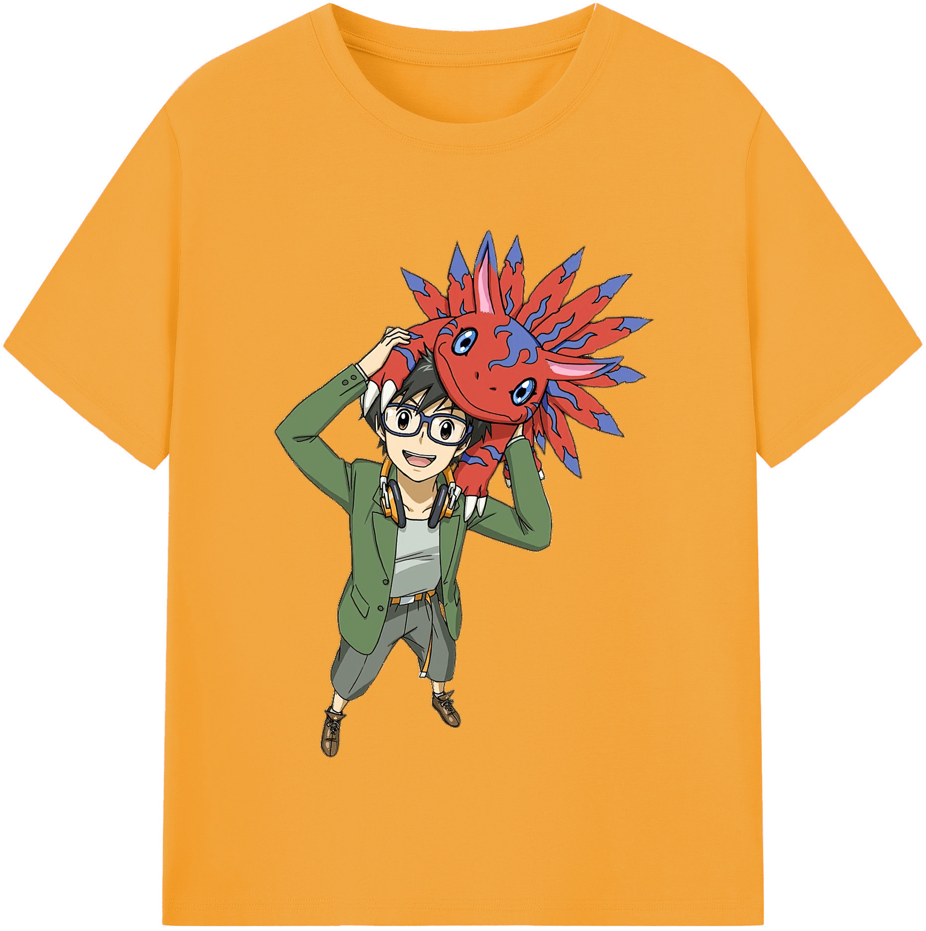 （画像用） Digimon デジタルモンスター/デジモン レディースカジュアルプリントTシャツ（綿100％）