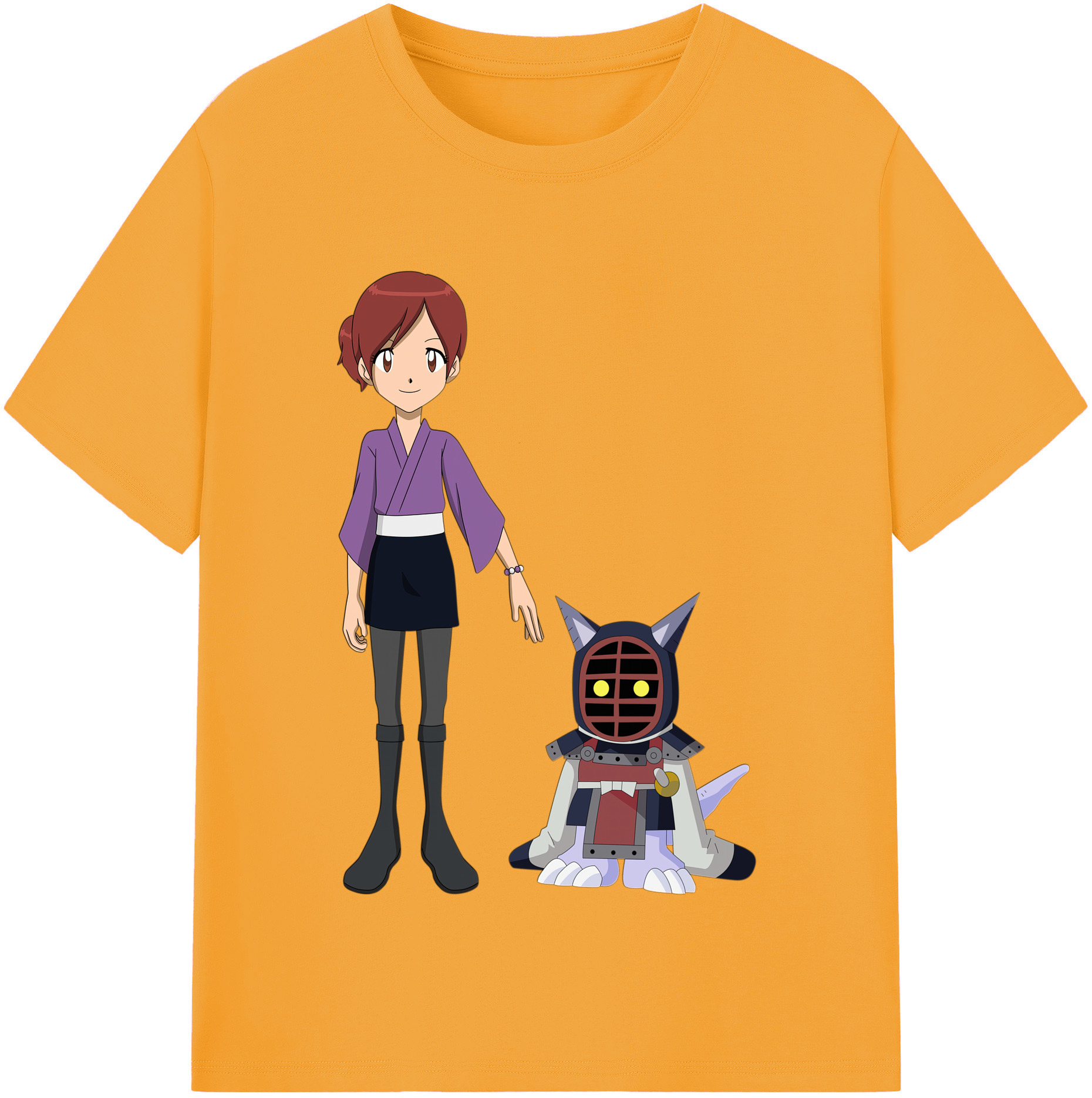 （画像用） Digimon デジタルモンスター/デジモン レディースカジュアルプリントTシャツ（綿100％）
