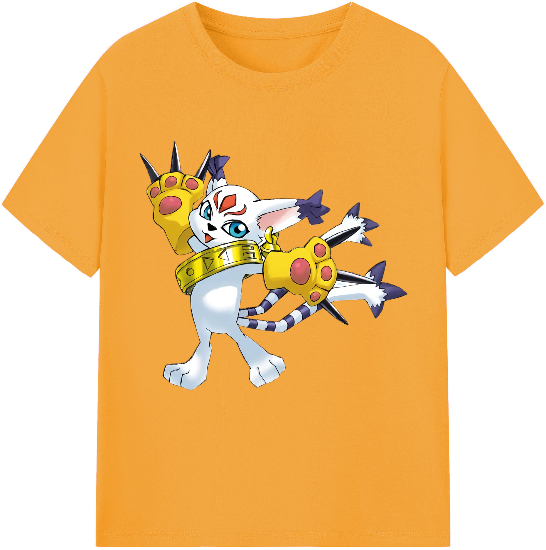 （画像用） Digimon デジタルモンスター/デジモン レディースカジュアルプリントTシャツ（綿100％）