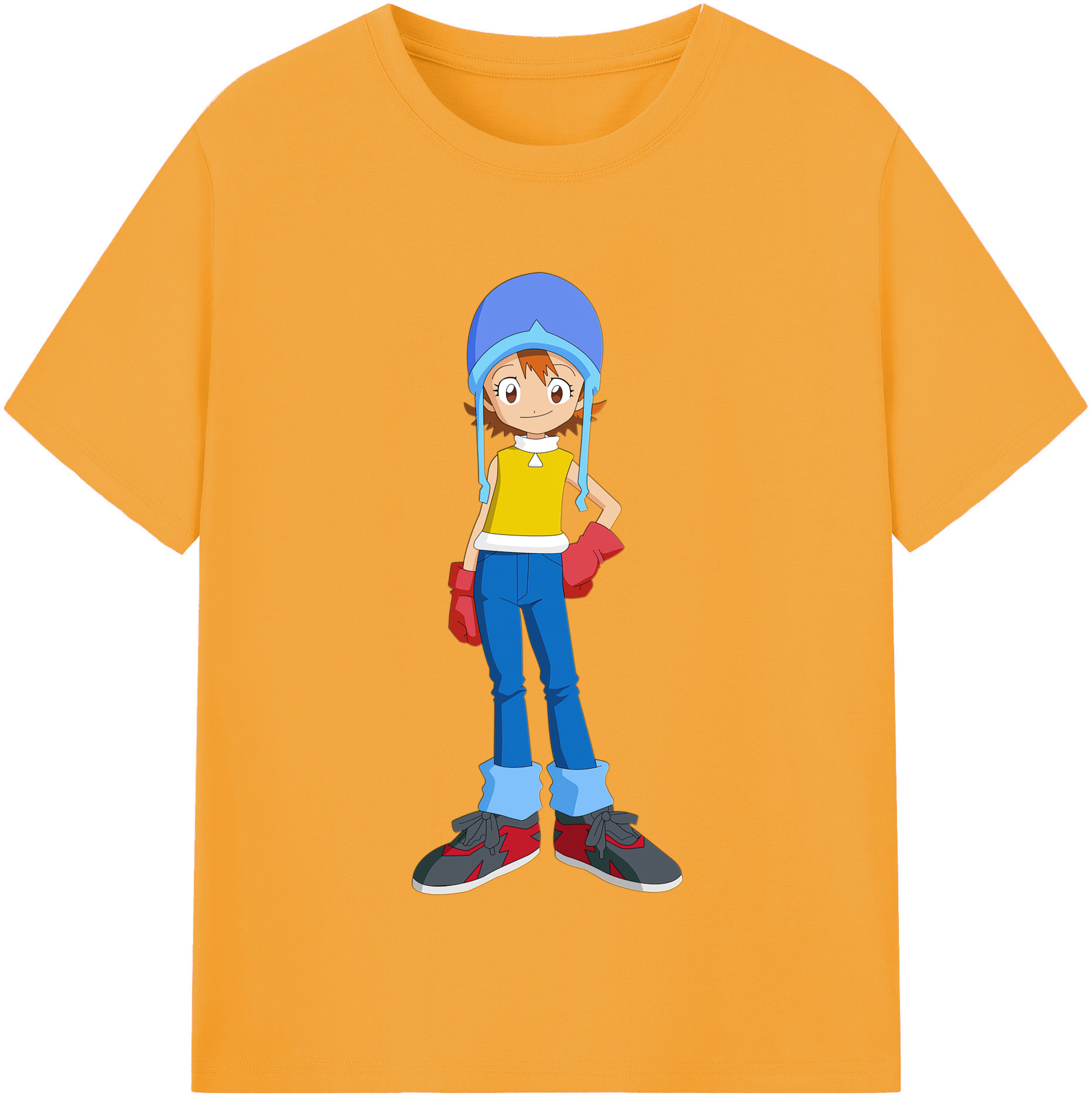 （画像用） Digimon デジタルモンスター/デジモン レディースカジュアルプリントTシャツ（綿100％）