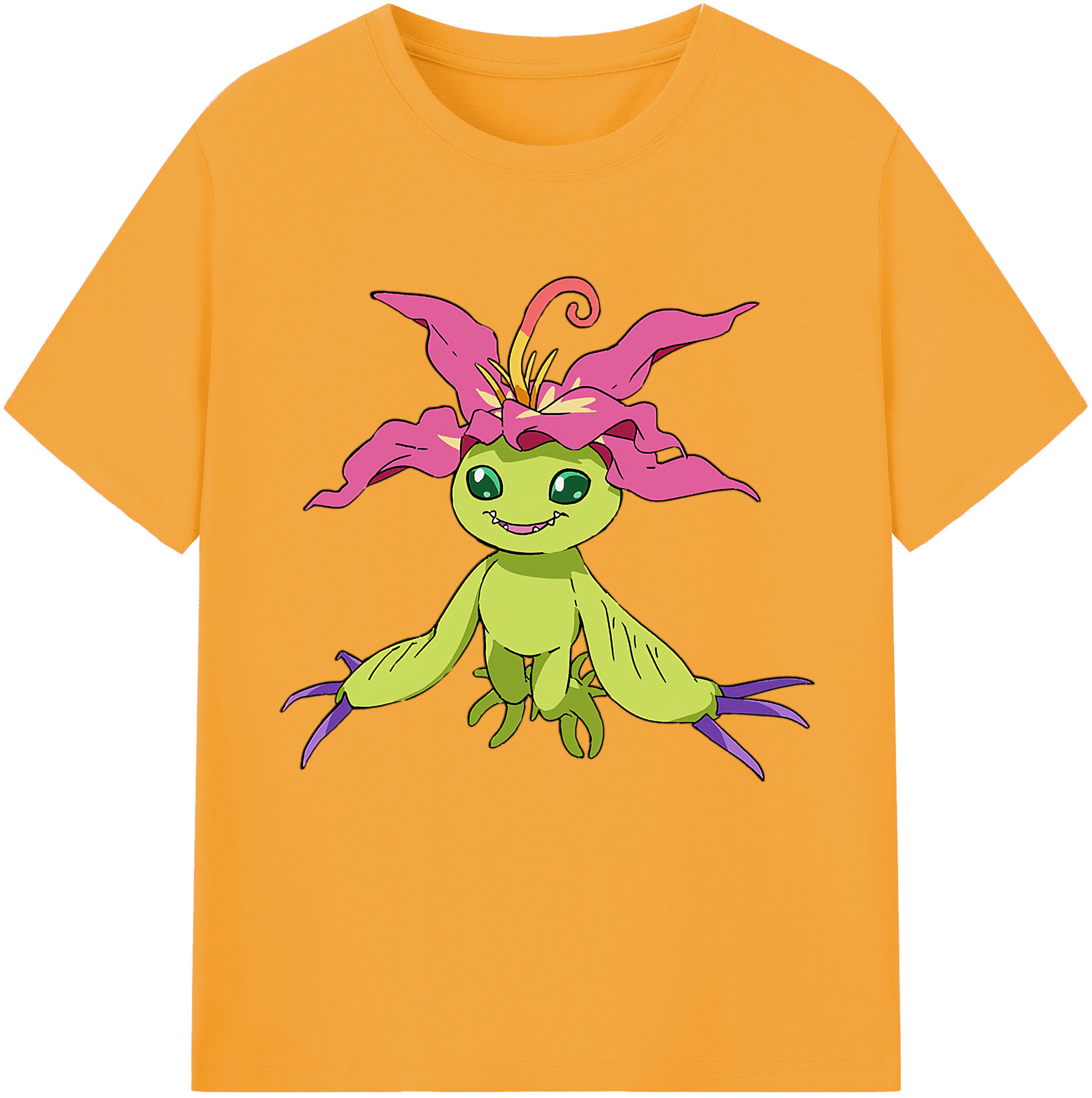 （画像用） Digimon デジタルモンスター/デジモン レディースカジュアルプリントTシャツ（綿100％）
