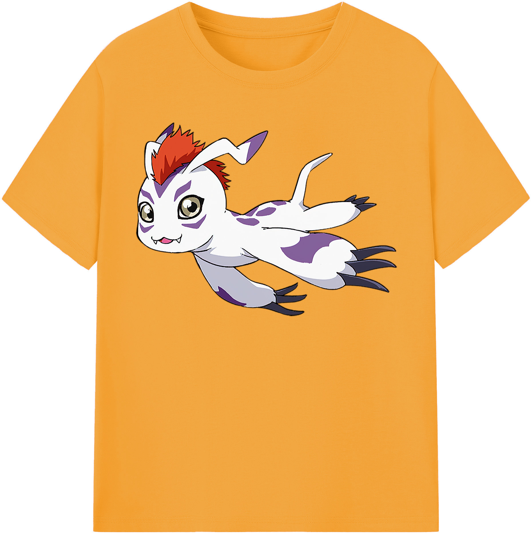 （画像用） Digimon デジタルモンスター/デジモン レディースカジュアルプリントTシャツ（綿100％）