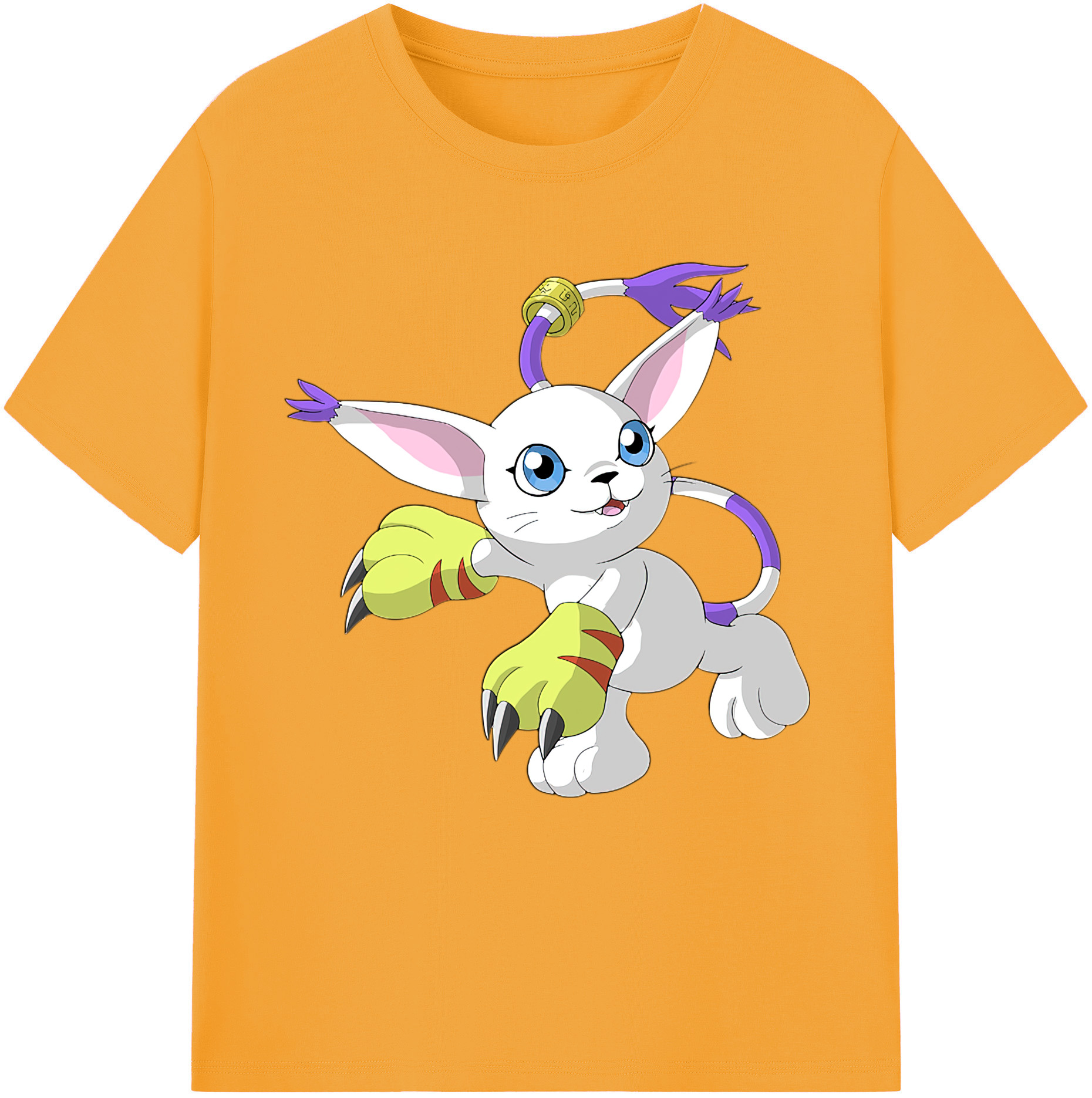 （画像用） Digimon デジタルモンスター/デジモン レディースカジュアルプリントTシャツ（綿100％）