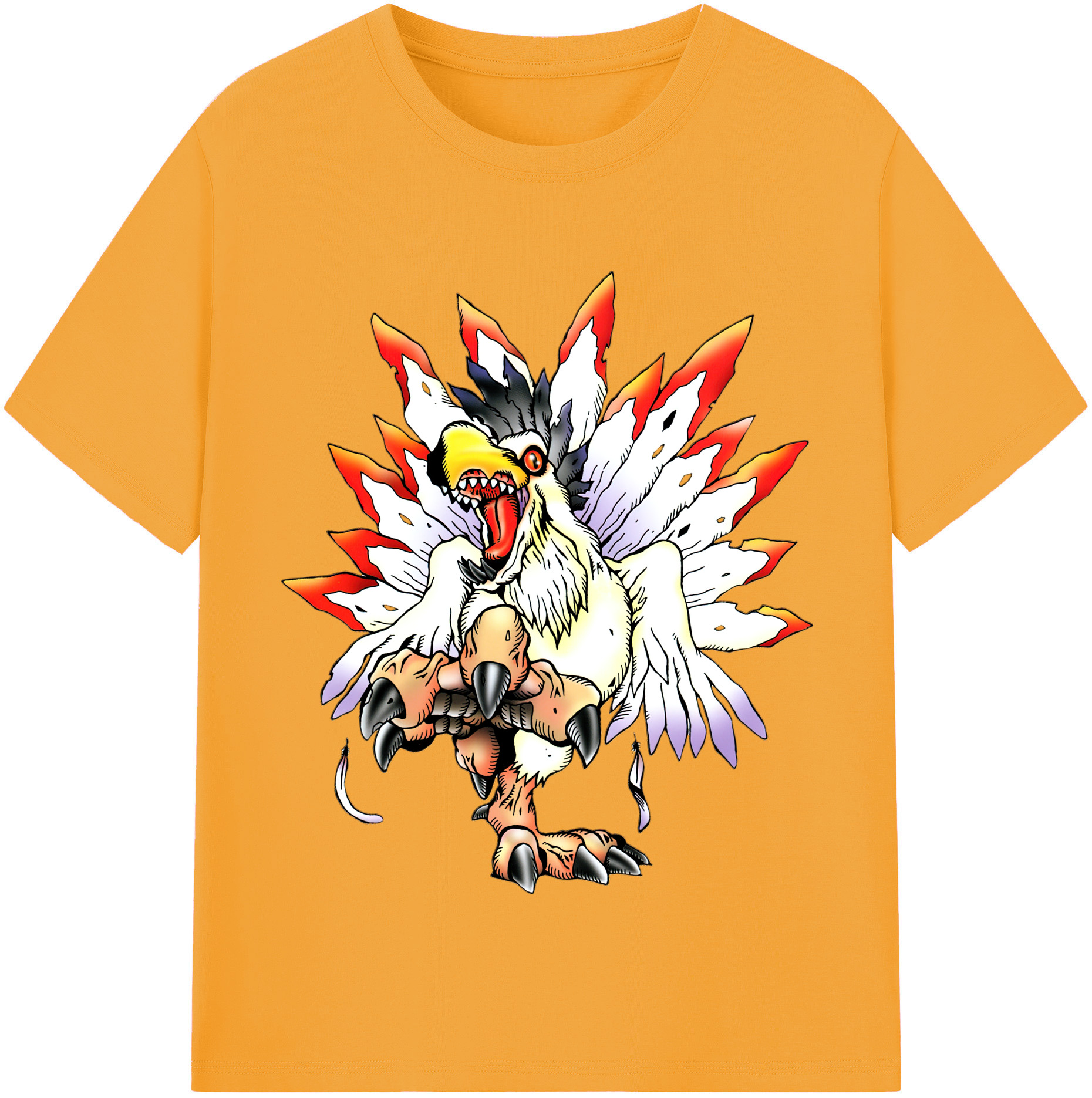 （画像用） Digimon デジタルモンスター/デジモン レディースカジュアルプリントTシャツ（綿100％）