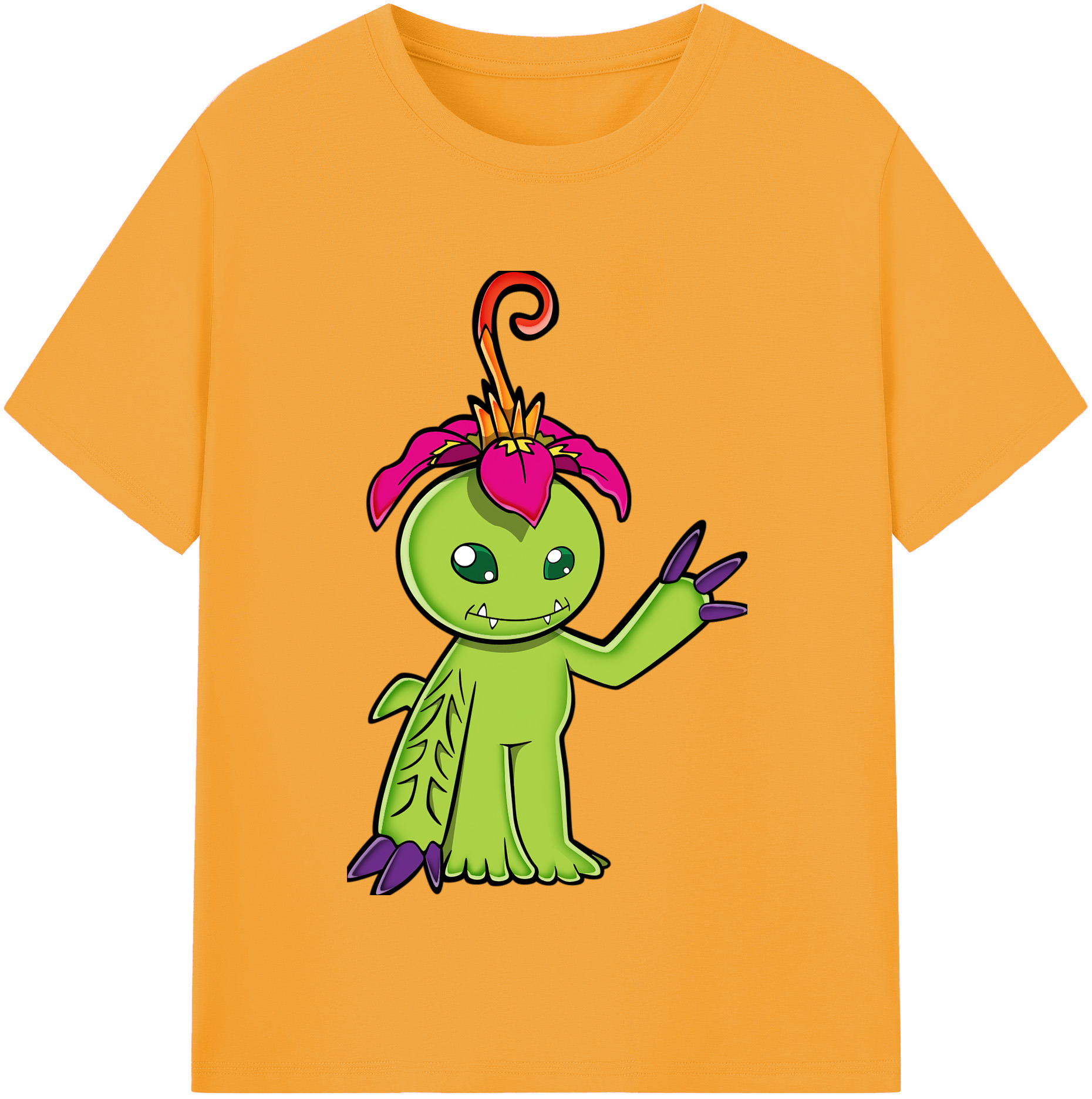 （画像用） Digimon デジタルモンスター/デジモン レディースカジュアルプリントTシャツ（綿100％）