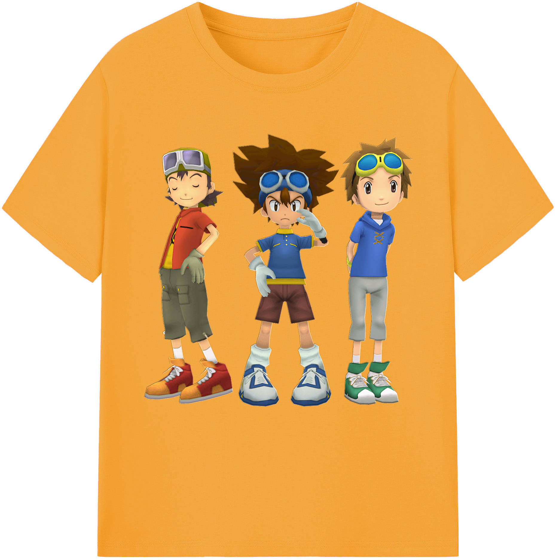 （画像用） Digimon デジタルモンスター/デジモン レディースカジュアルプリントTシャツ（綿100％）