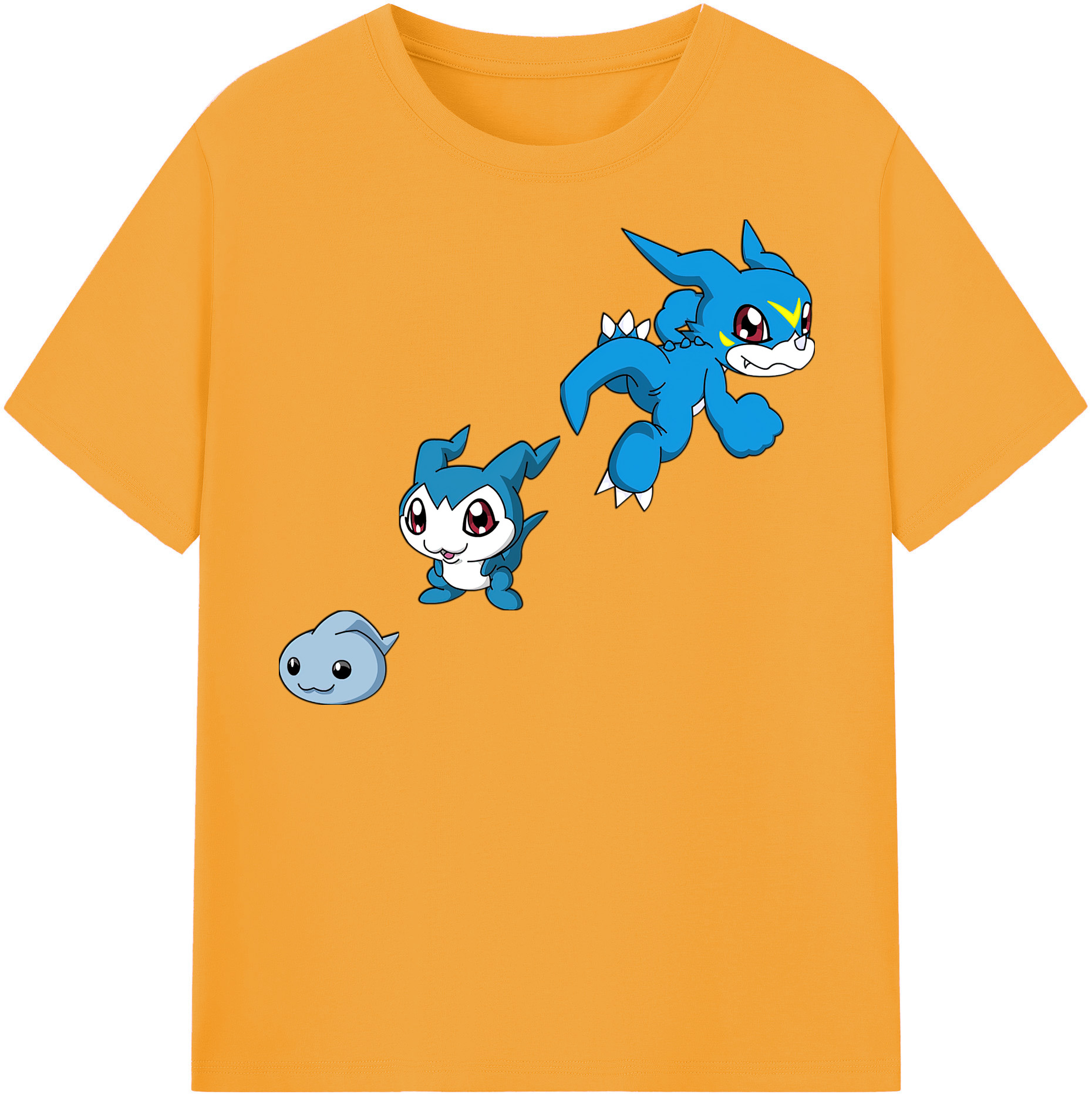 （画像用） Digimon デジタルモンスター/デジモン レディースカジュアルプリントTシャツ（綿100％）