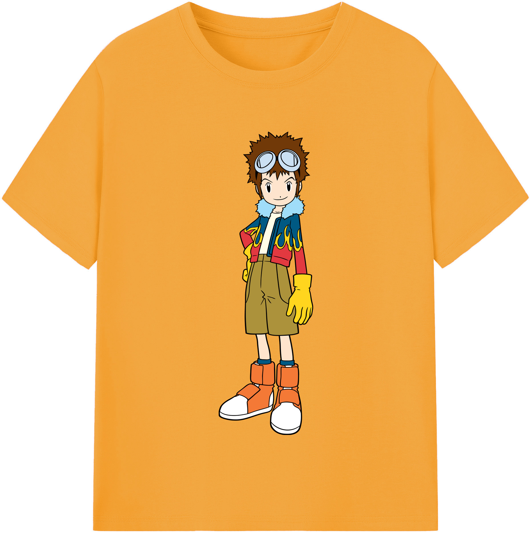 （画像用） Digimon デジタルモンスター/デジモン レディースカジュアルプリントTシャツ（綿100％）