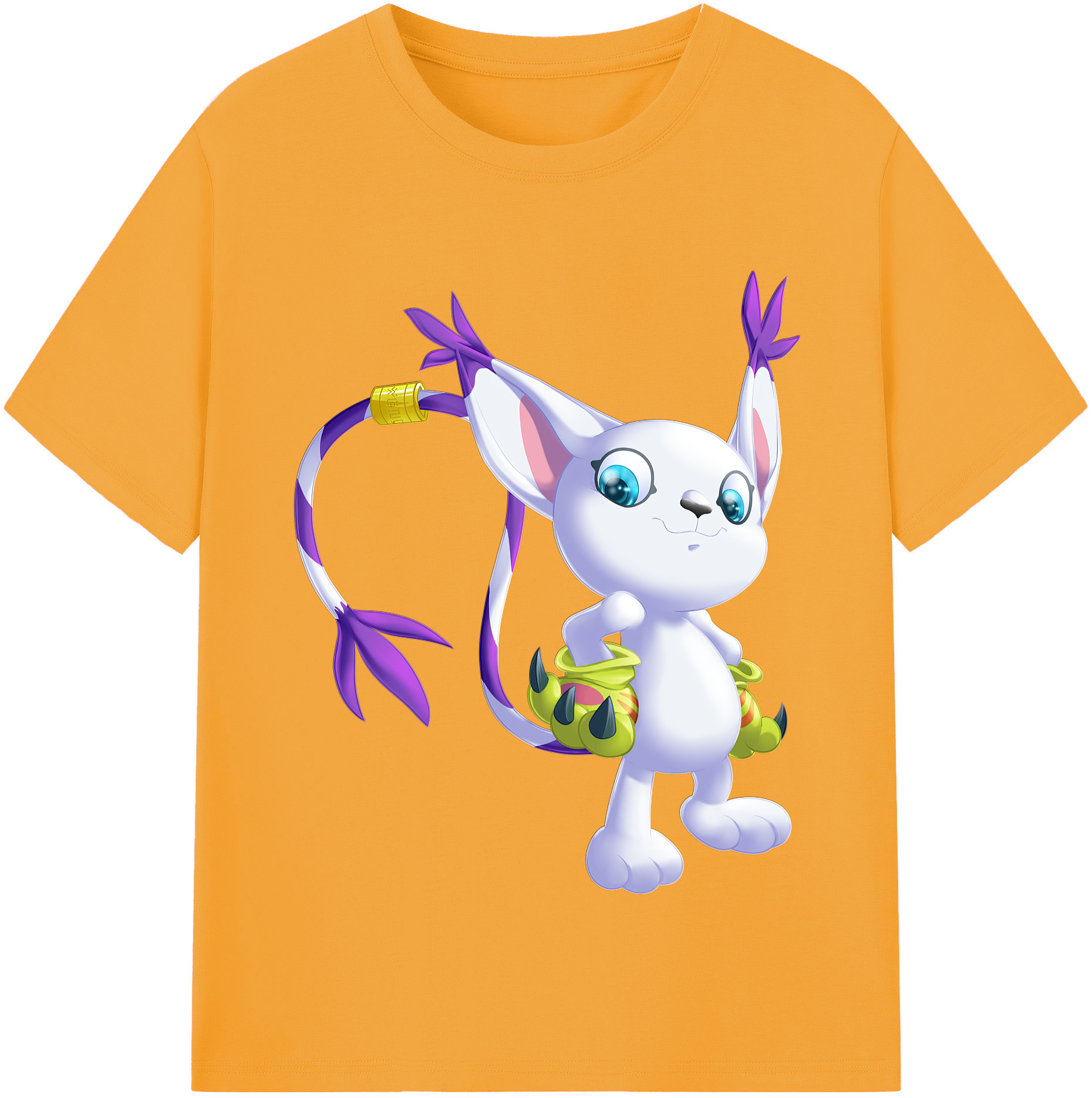 （画像用） Digimon デジタルモンスター/デジモン レディースカジュアルプリントTシャツ（綿100％）
