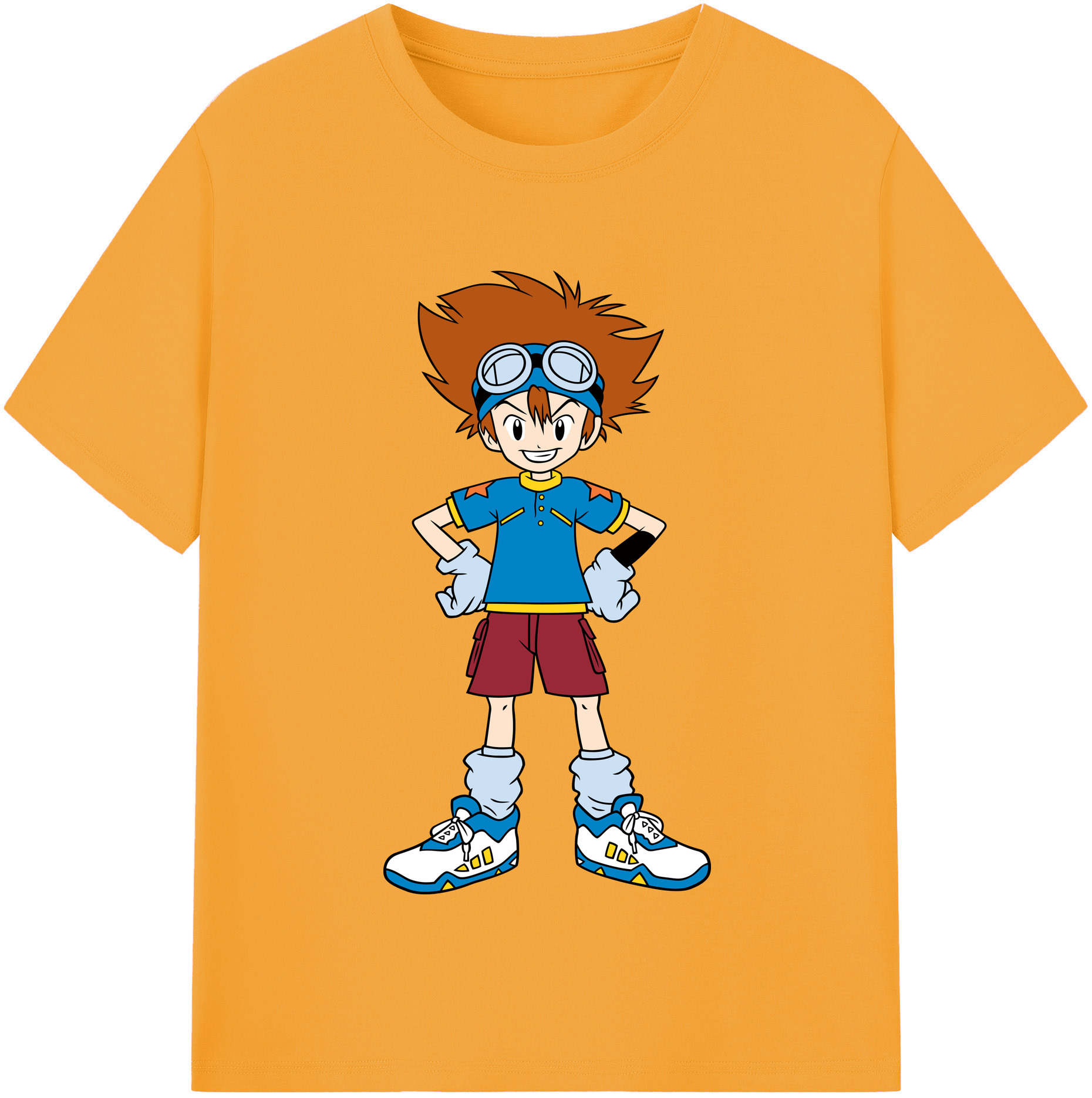 （画像用） Digimon デジタルモンスター/デジモン レディースカジュアルプリントTシャツ（綿100％）