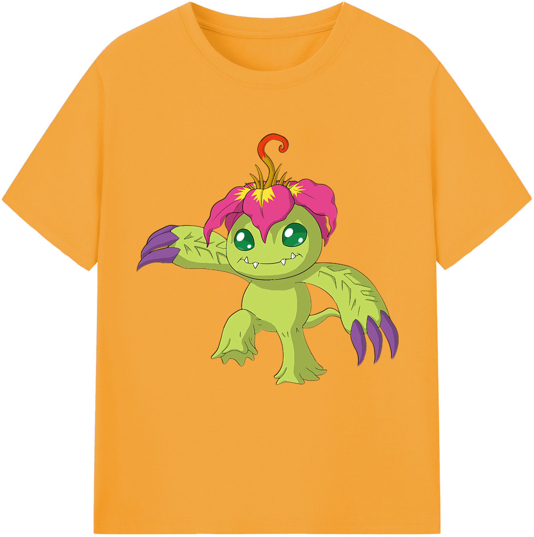 （画像用） Digimon デジタルモンスター/デジモン レディースカジュアルプリントTシャツ（綿100％）