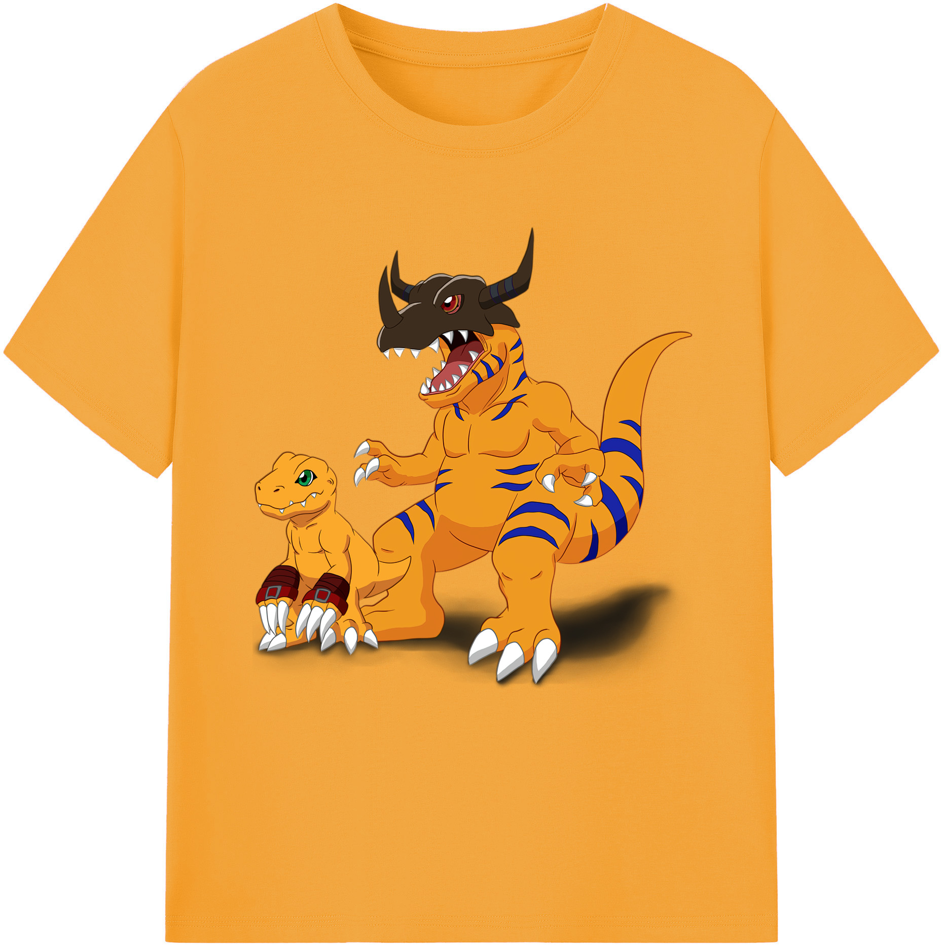 （画像用） Digimon デジタルモンスター/デジモン レディースカジュアルプリントTシャツ（綿100％）