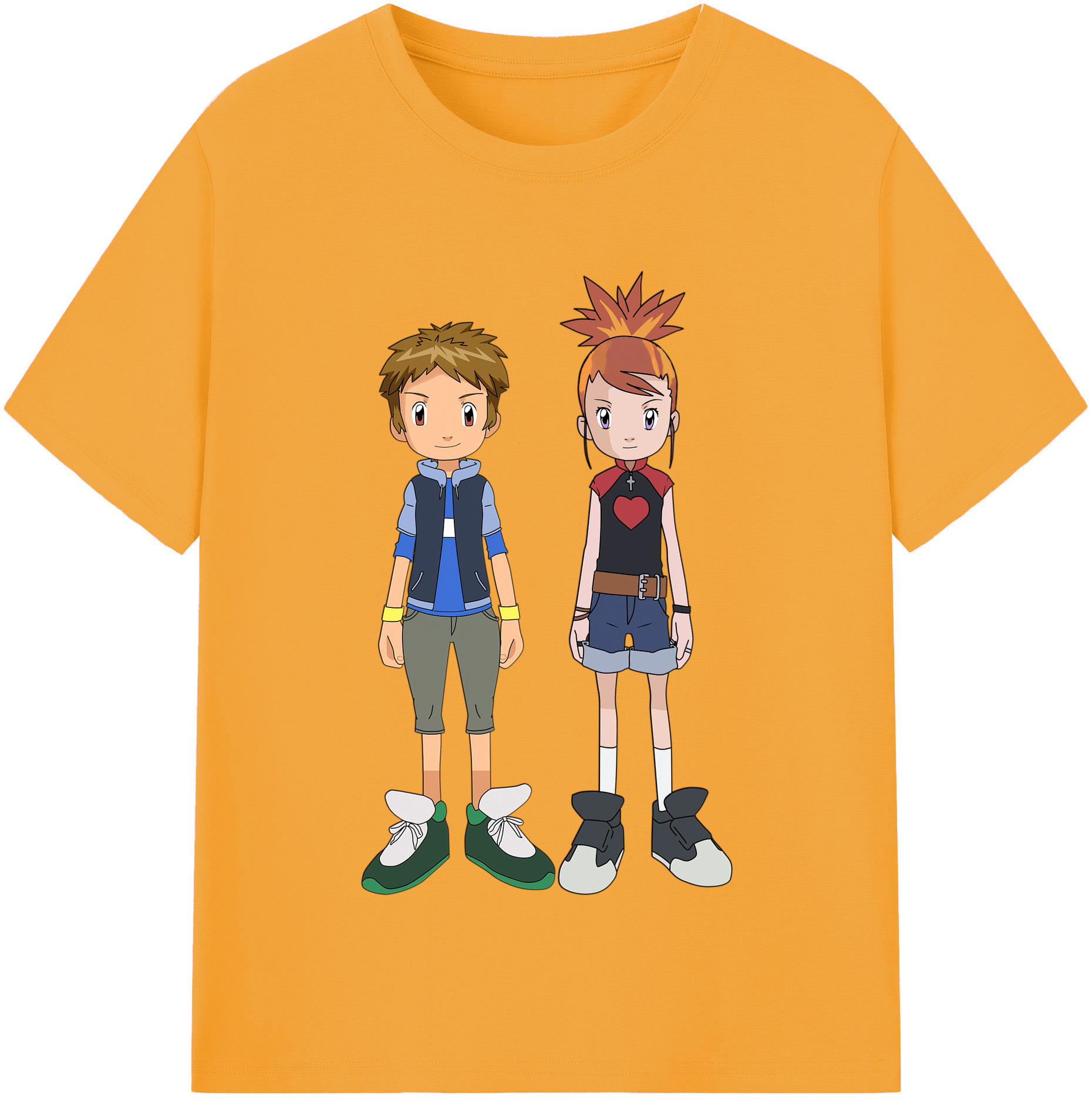 （画像用） Digimon デジタルモンスター/デジモン レディースカジュアルプリントTシャツ（綿100％）